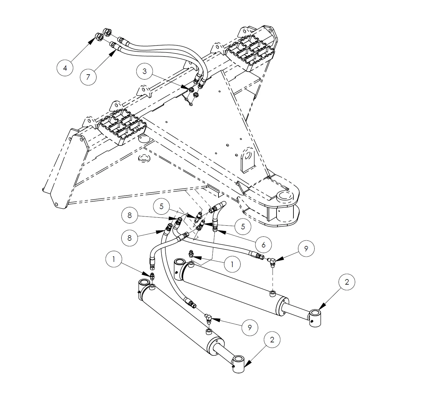 FFC Snow Blade Parts Diagrams