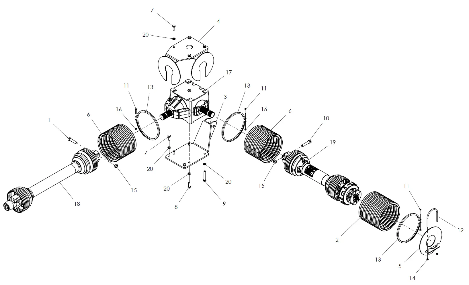 Harley TM7 Power Box Rake Parts Diagrams