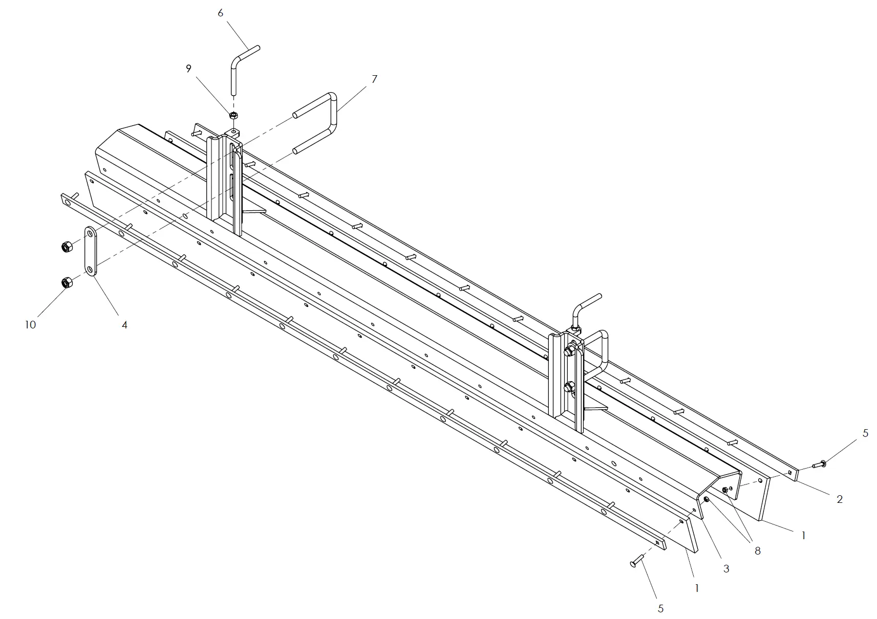 Harley MX8 Power Box Rake Parts Diagrams