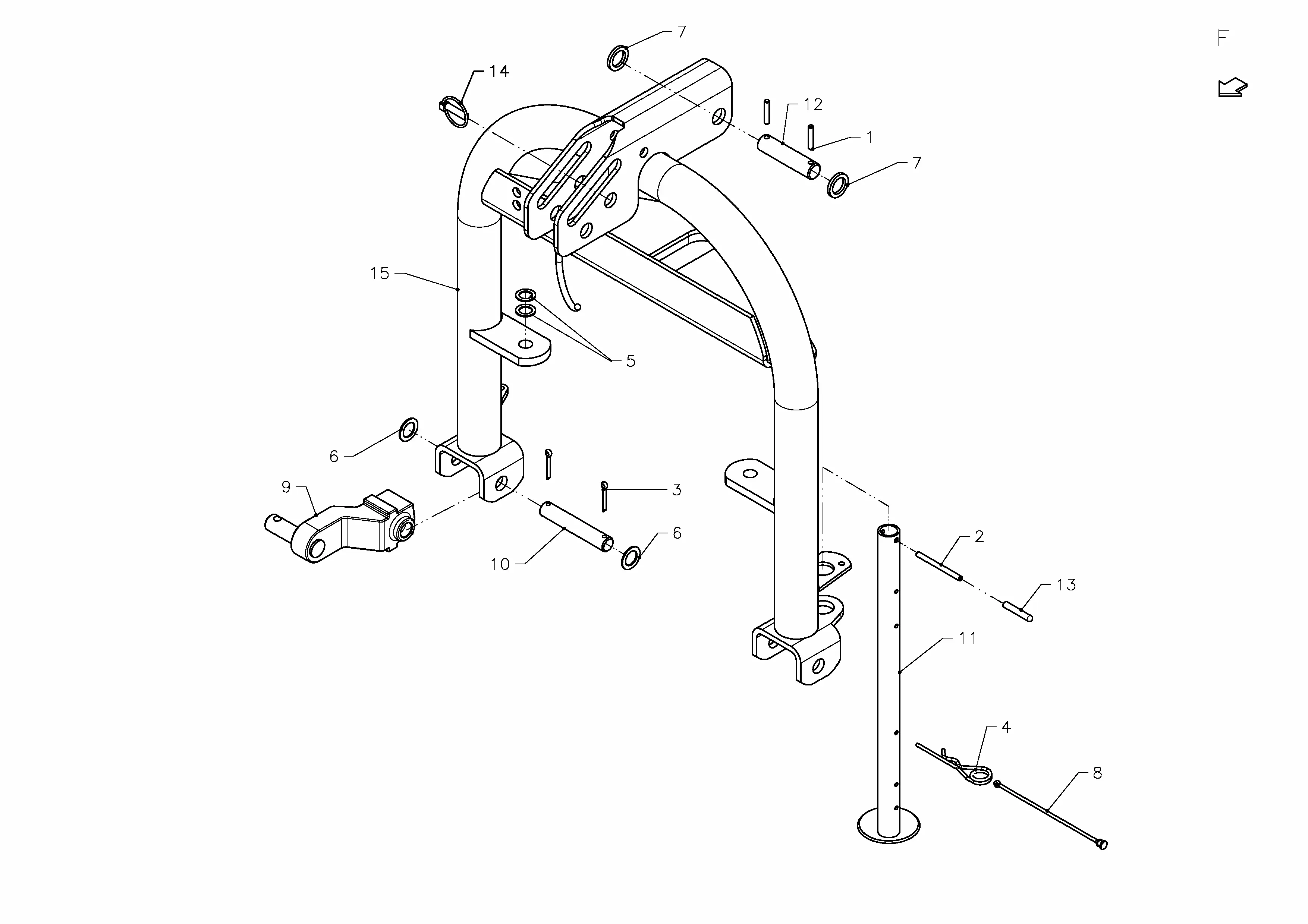 6583 Vicon ANDEX 464 - 6583 (S/N VF65834501 - VF65835399) (2012) Parts Diagrams