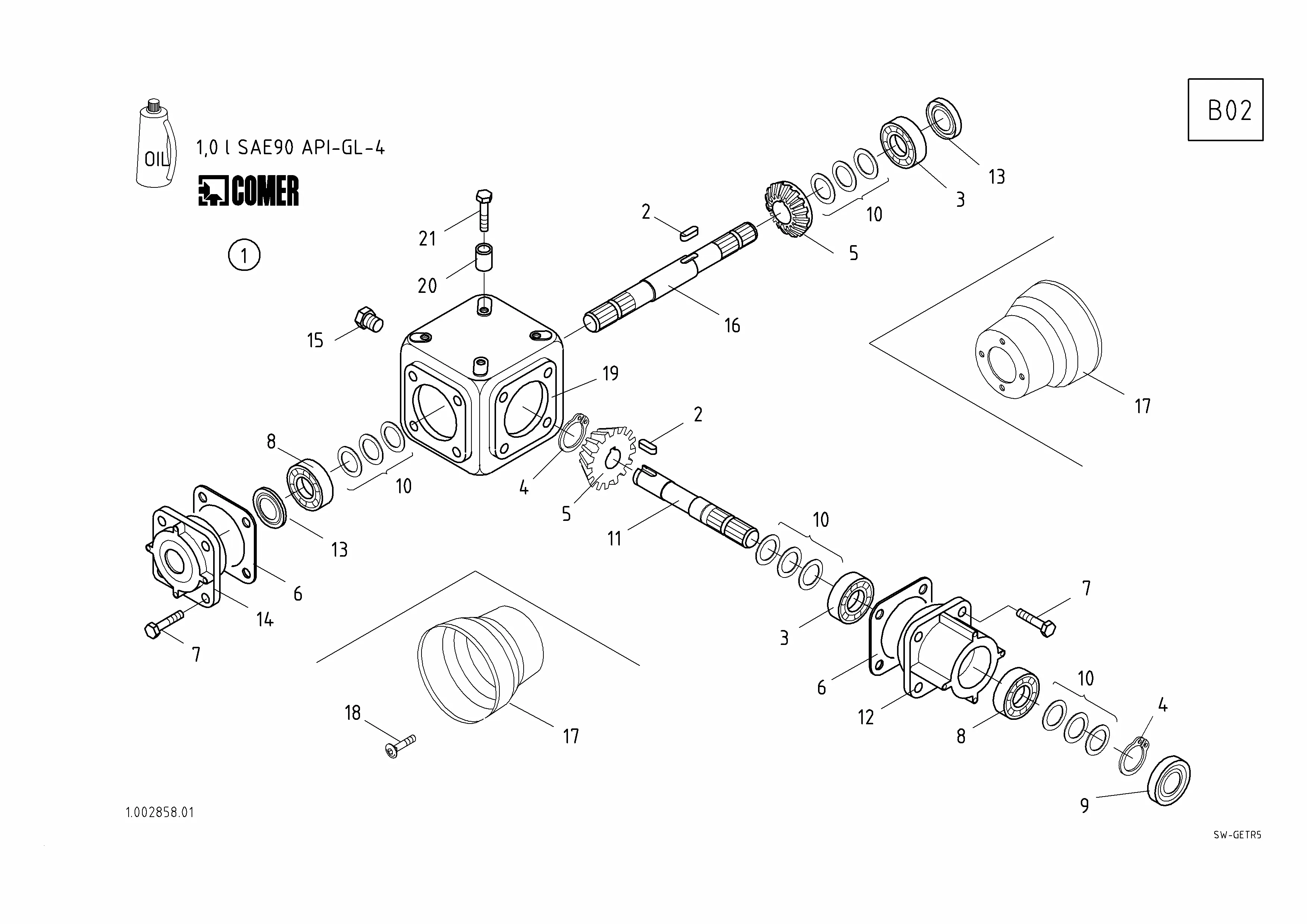 Taarup 9178 C - 6961 (S/N 0101 - 1000) (2004) Parts Diagrams