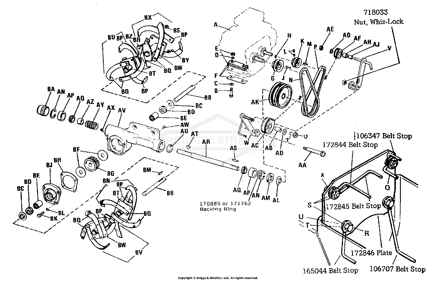 Simplicity 1690114 - Roticul 5HP Walk-Behind Tiller Parts Diagrams