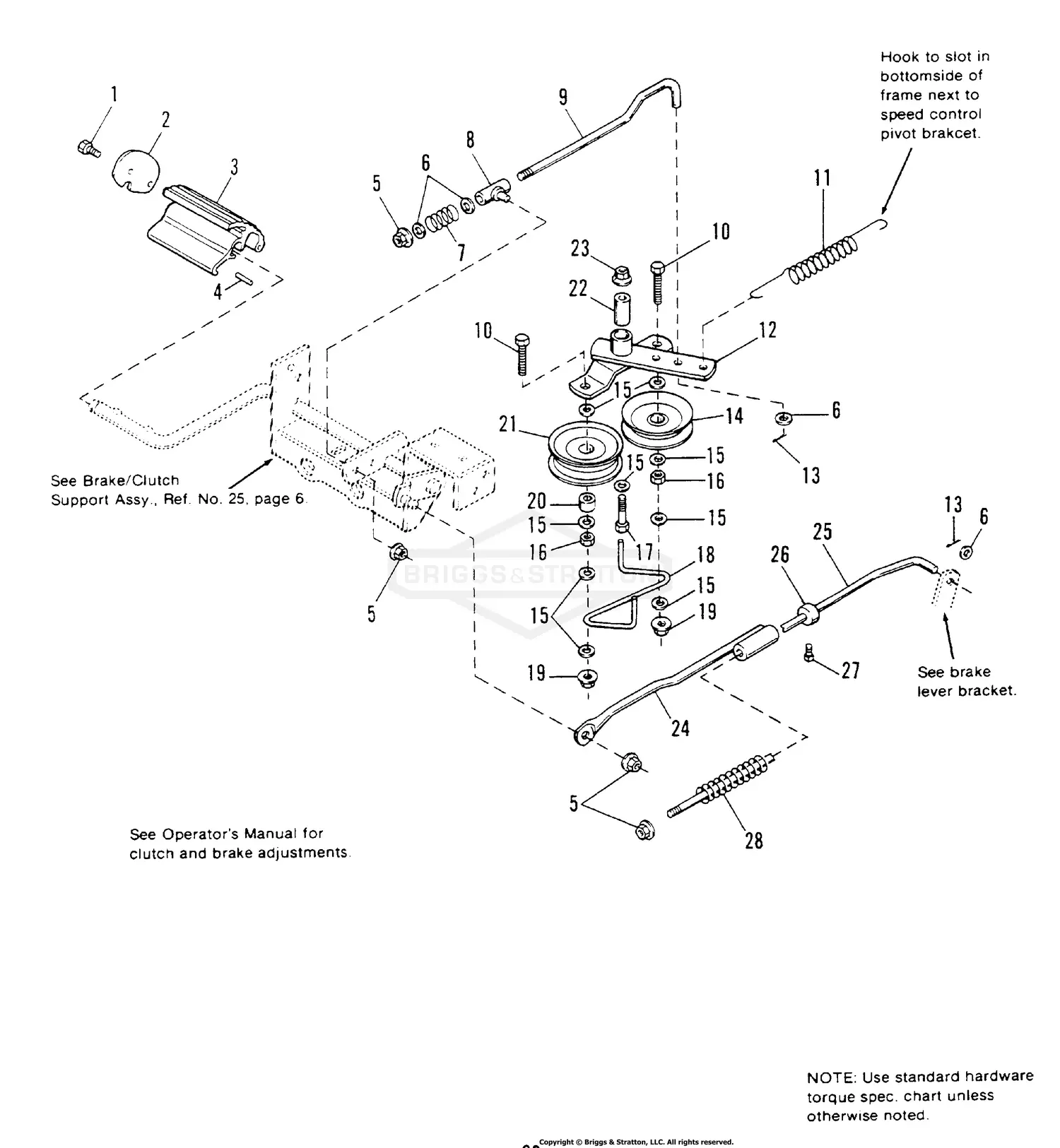 Simplicity 1691491 - 6512.5H, 12.5HP Hydro TRACTOR ONLY Parts Diagrams