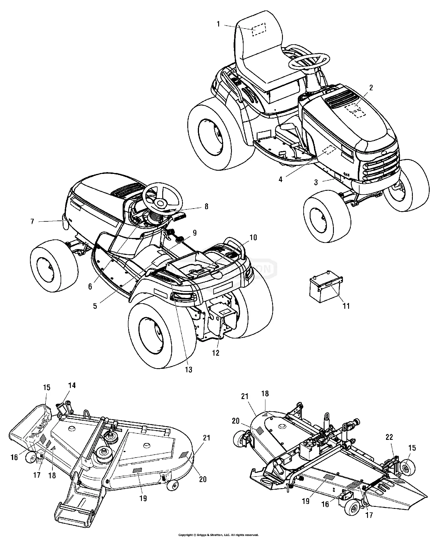 Simplicity 1694417 - Legacy XL, 27HP KOH 4WD Parts Diagrams