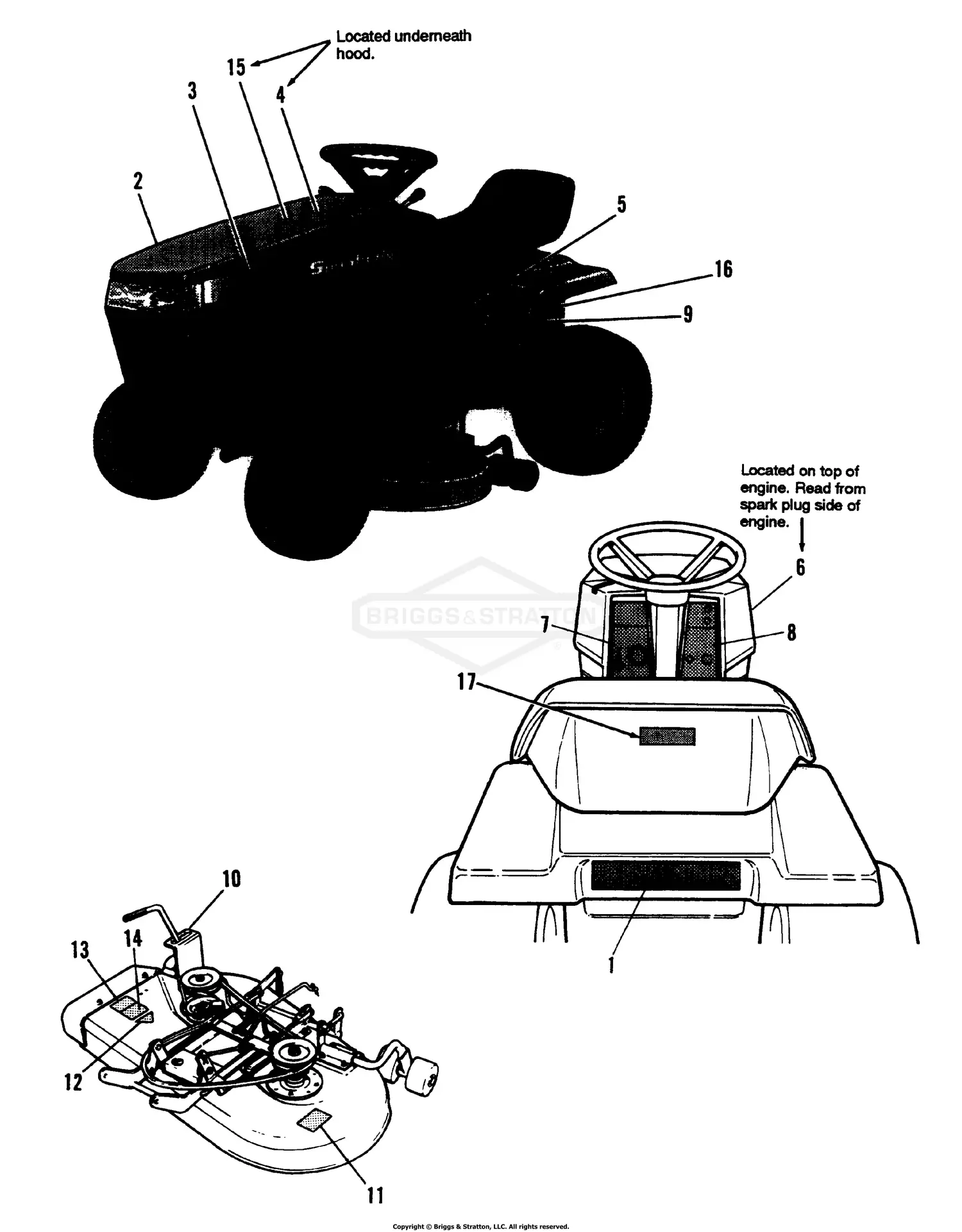 シュライページ Simplicity 1691473 - 5212.5H, 12.5HP Hydro Parts Diagrams