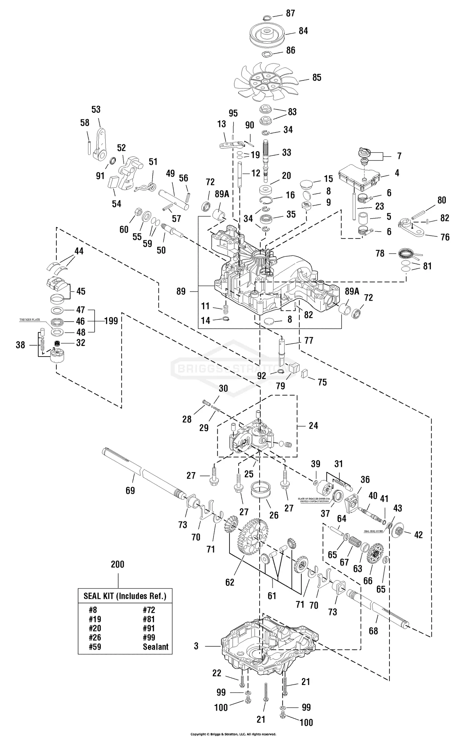 Simplicity 1694328 - Baron, 18HP Hydro (CE/Export) Parts