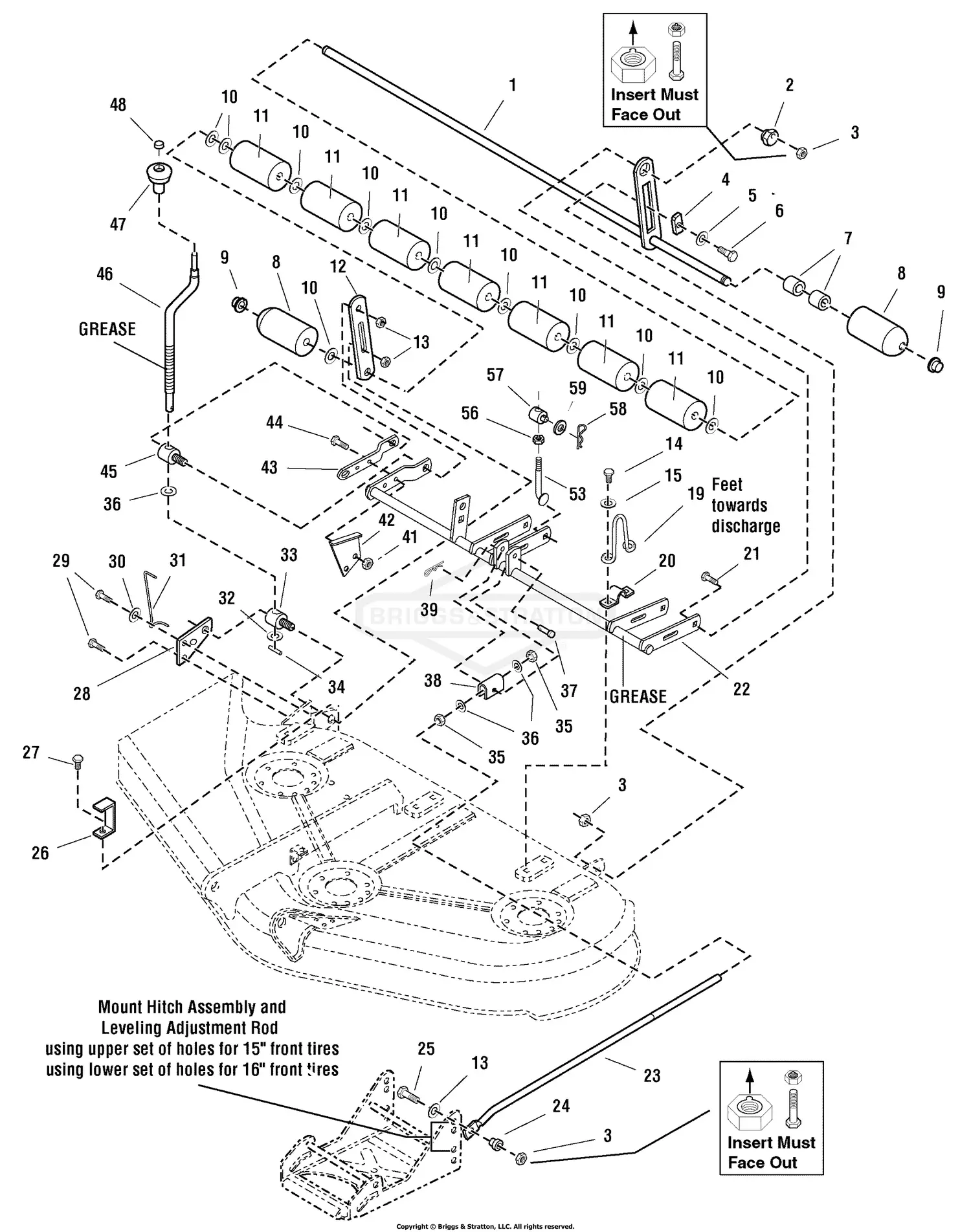 Diagram ダイアグラム　テレコベアトップ　新品 Simplicity 2690275 - Broadmoor, 20HP Hydro RMO and 44