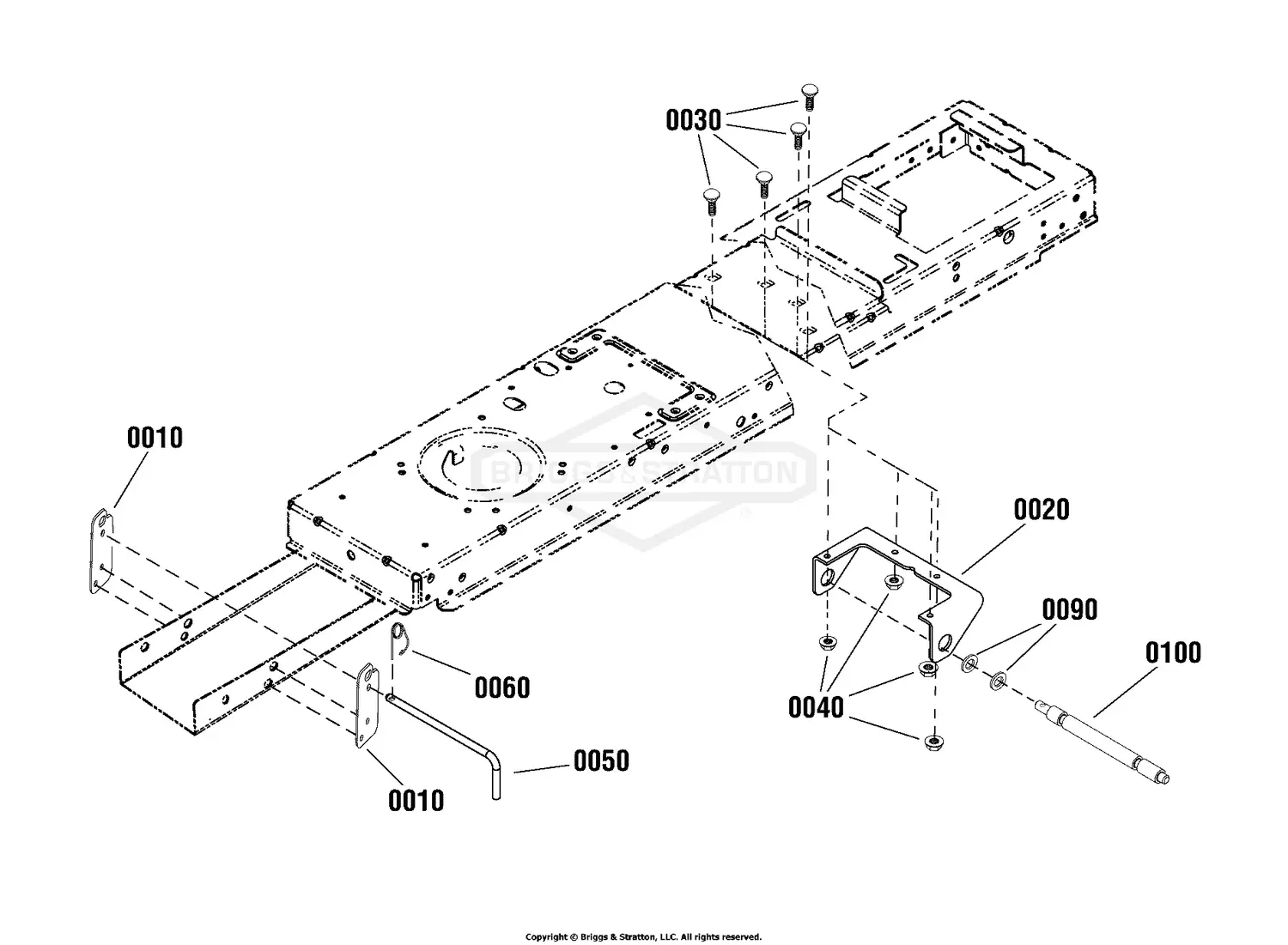 Simplicity 2691688-01 - SRD360, 8270 Rear Discharge Lawn