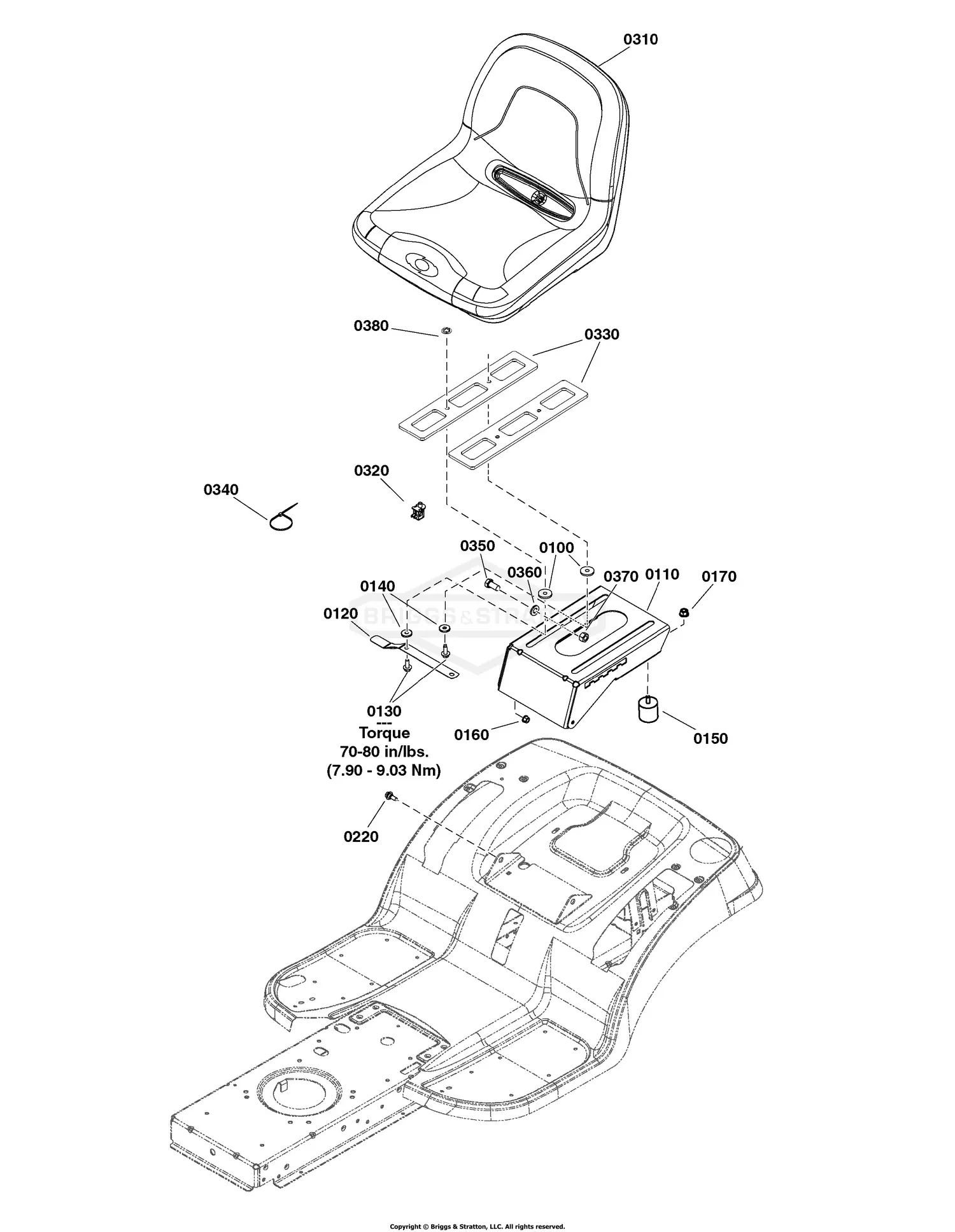 Simplicity 2691688-01 - SRD360, 8270 Rear Discharge Lawn