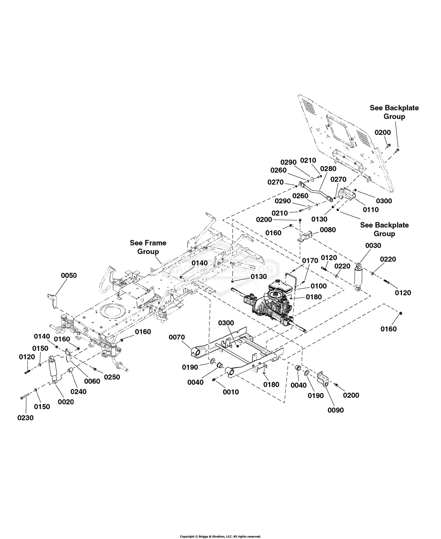 Simplicity 2691688-01 - SRD360, 8270 Rear Discharge Lawn