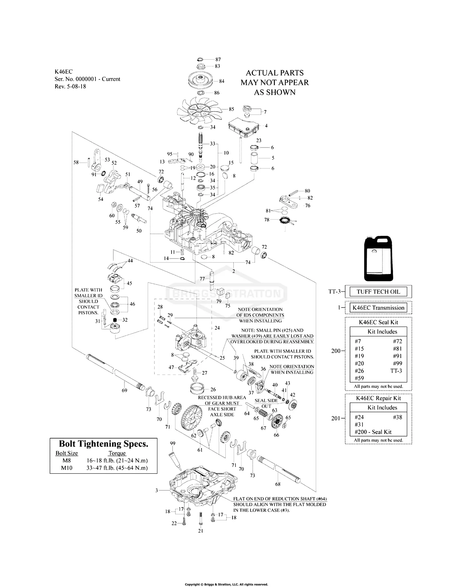 Simplicity 2691688-01 - SRD360, 8270 Rear Discharge Lawn