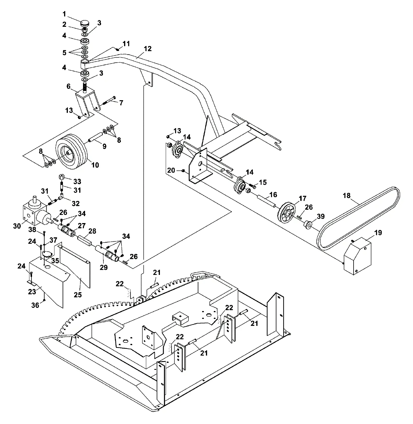 Steiner 73-70805 Tree Farm Mower 44 MC400 (Steiner) Parts Diagrams