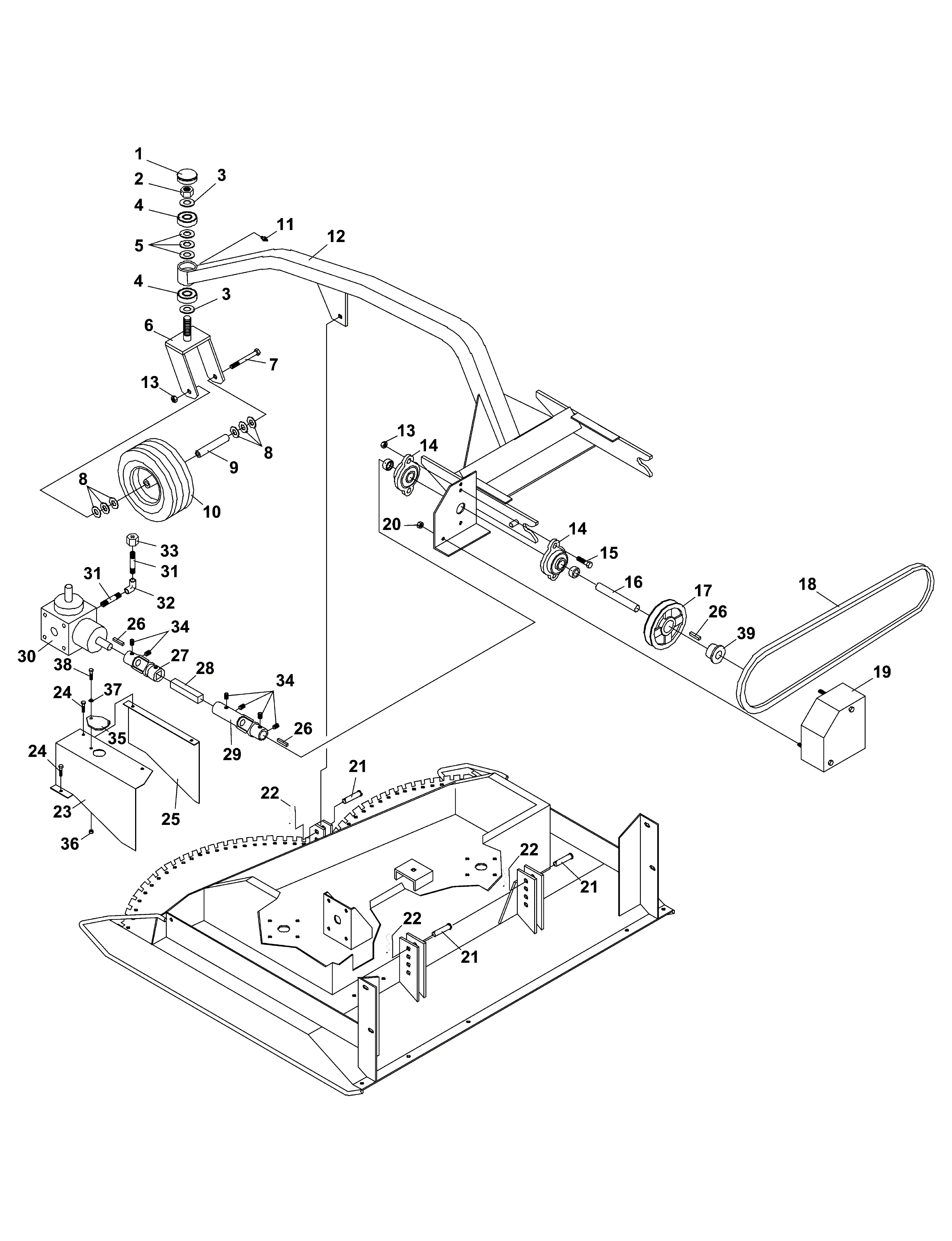 Steiner 75-70805A TREE FARM MOWER 44 MC400 Parts Diagrams