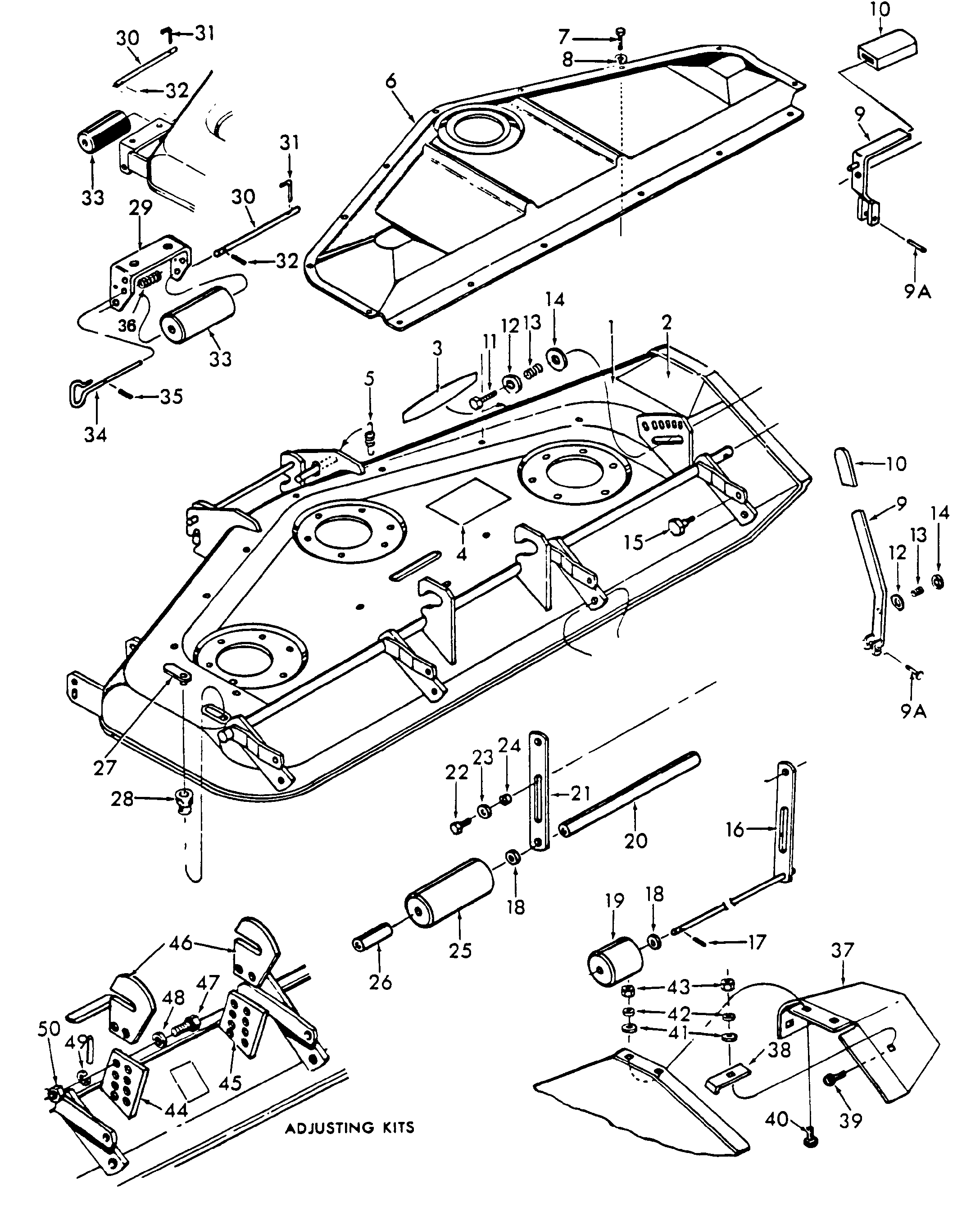 専用ページ New Holland 09JC9838 - 50'' ROTARY MOWER(01/74 - 12/83) Parts Diagrams