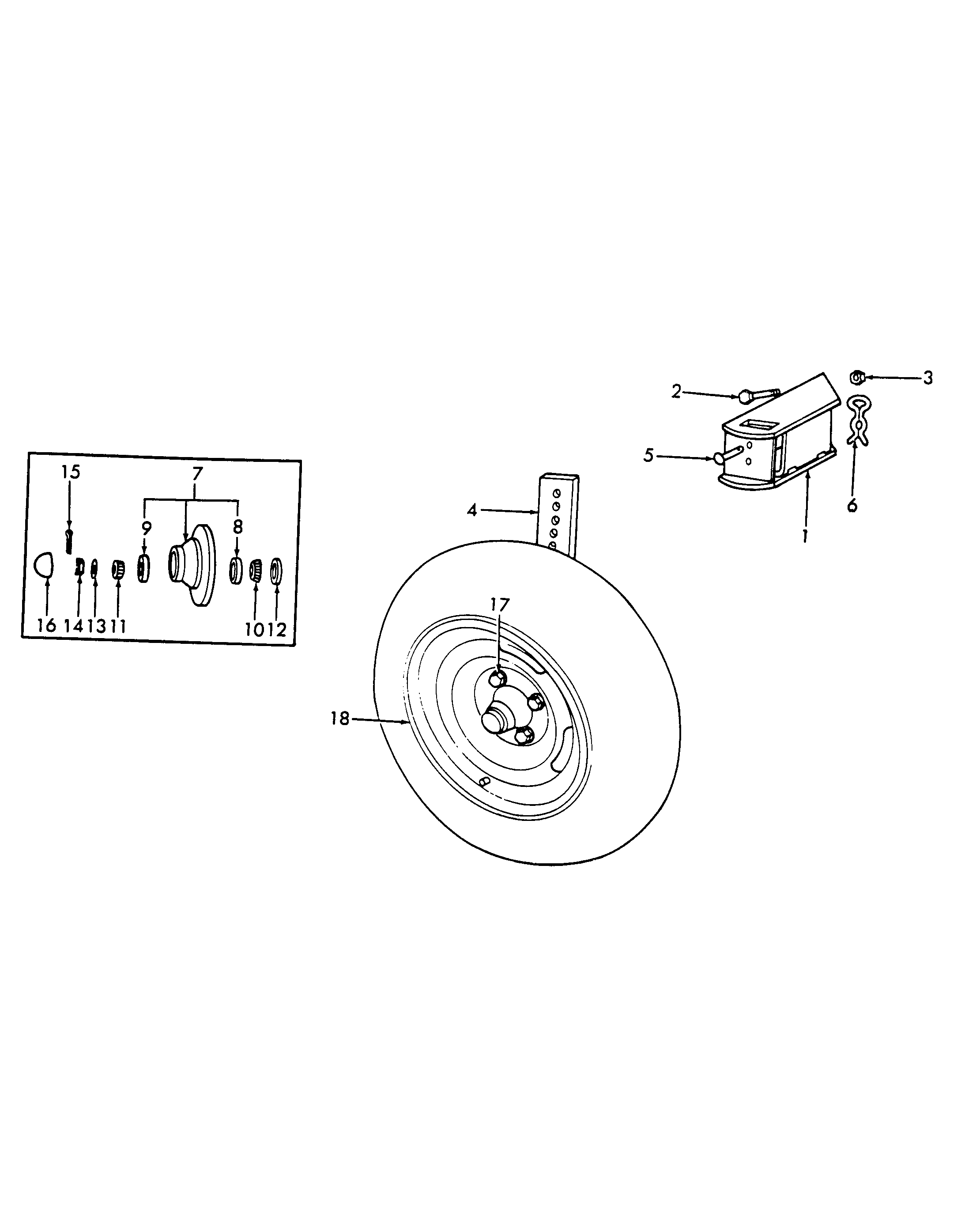 New Holland 10-703 - GAUGE WHEEL HUB & BRACKET ASSY. - SERIES 142(01/50 ...