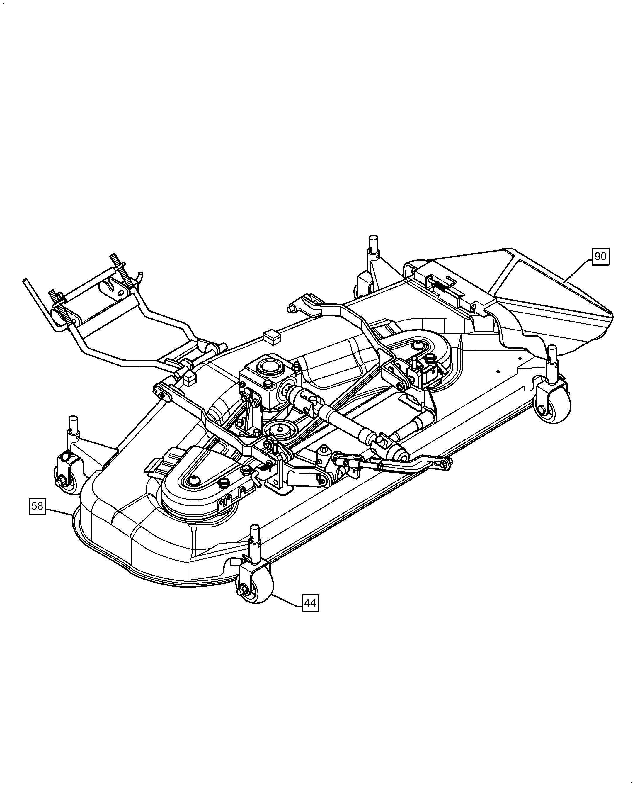 New Holland 160GMS - MOWER DECK(12/17 - ) Parts Diagrams
