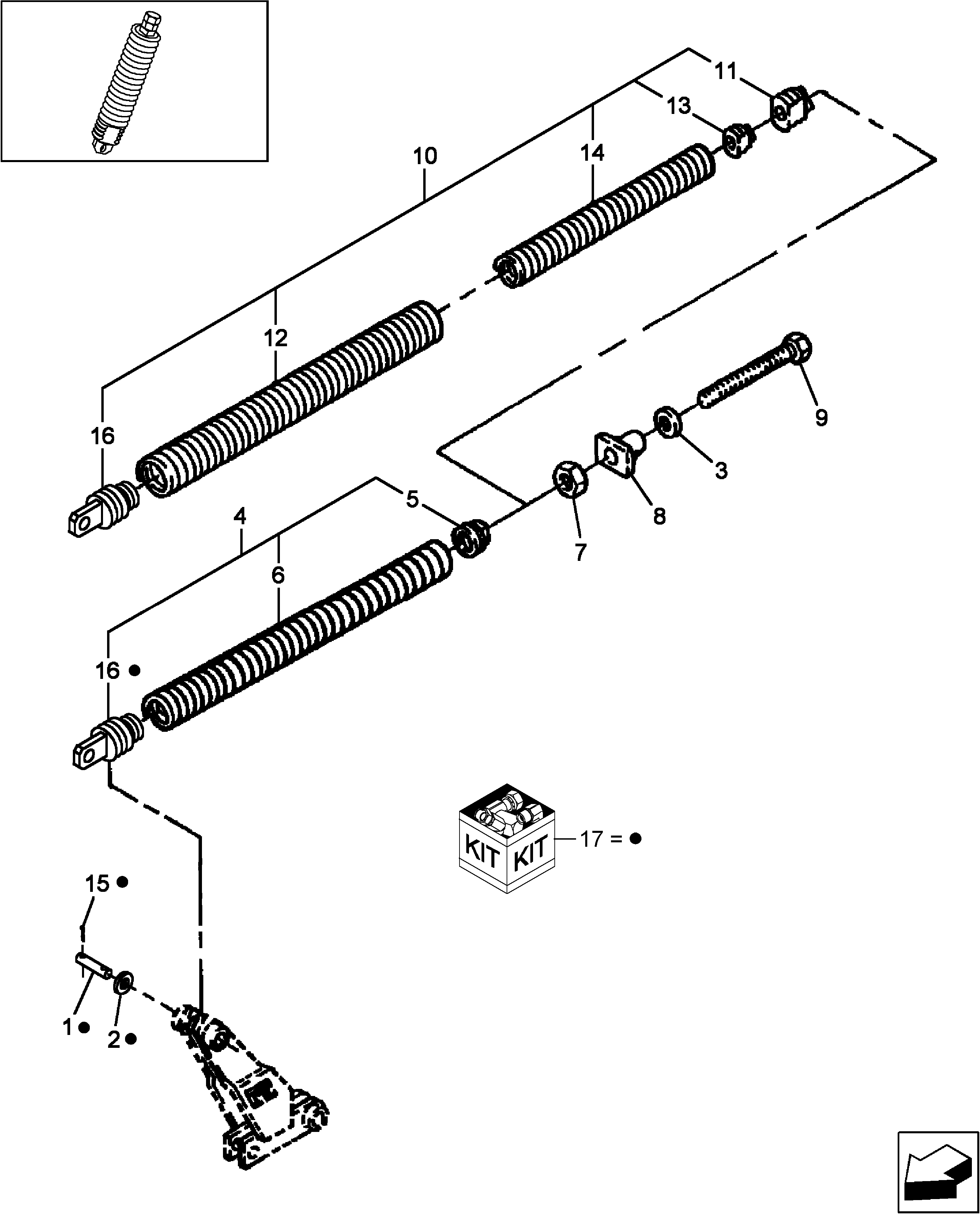 New Holland 16HS - HAYBINE HEADER(11/02 - ) Parts Diagrams