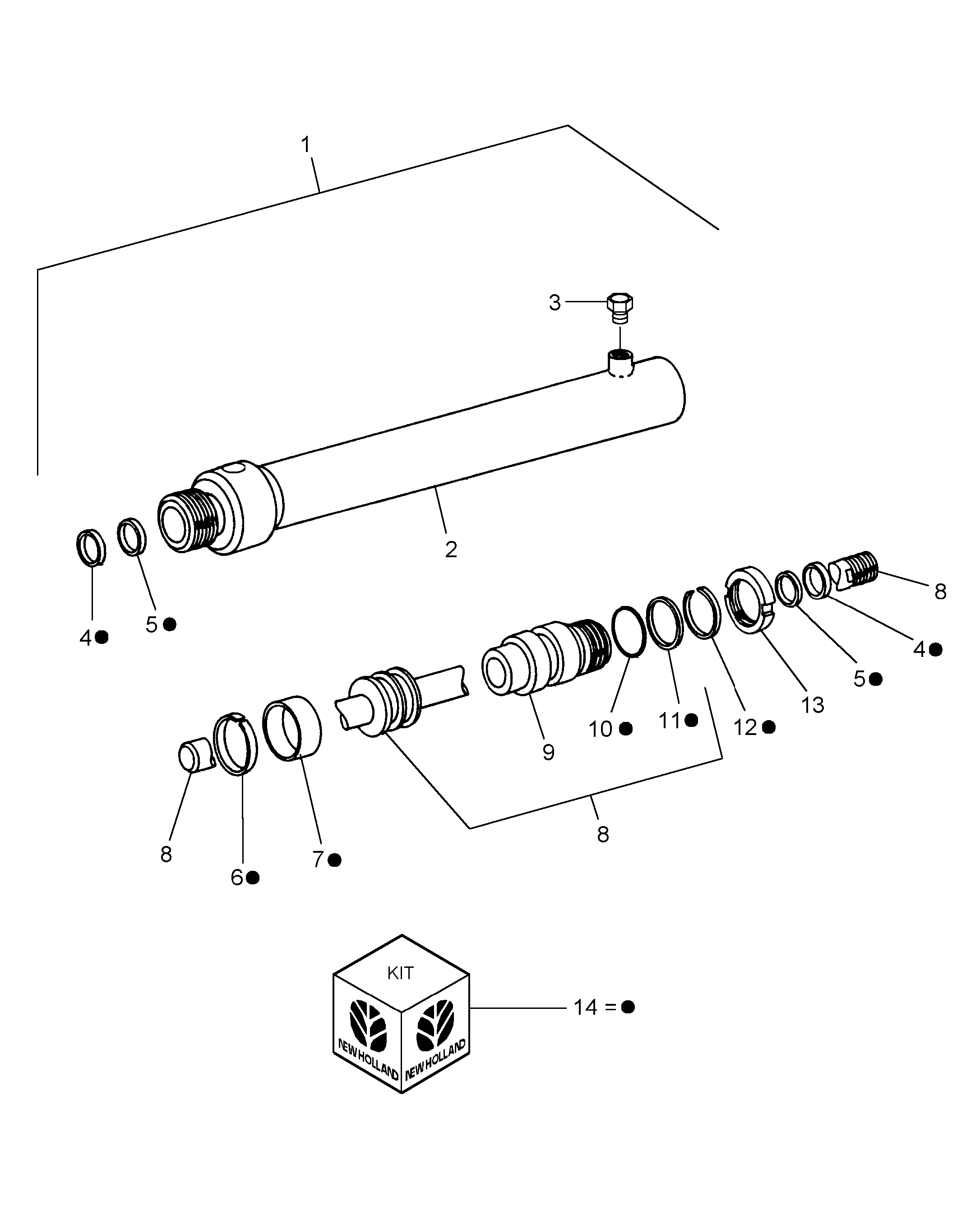 New Holland 2100 - NH SP FORAGE HARVESTER S/N 404501-404590(11/79