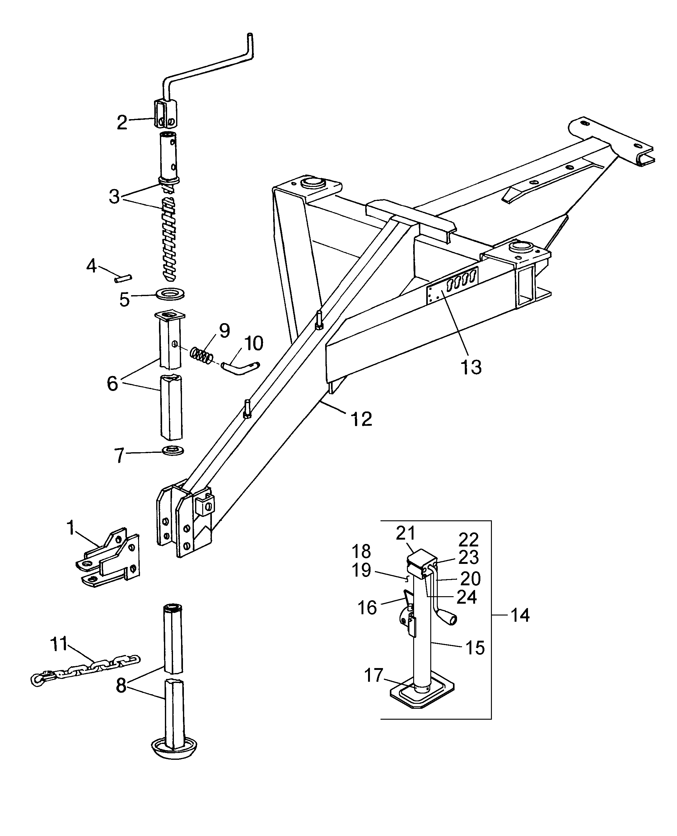 New Holland 216 - NH UNITIZED RAKE(07/86 - 09/16) Parts Diagrams
