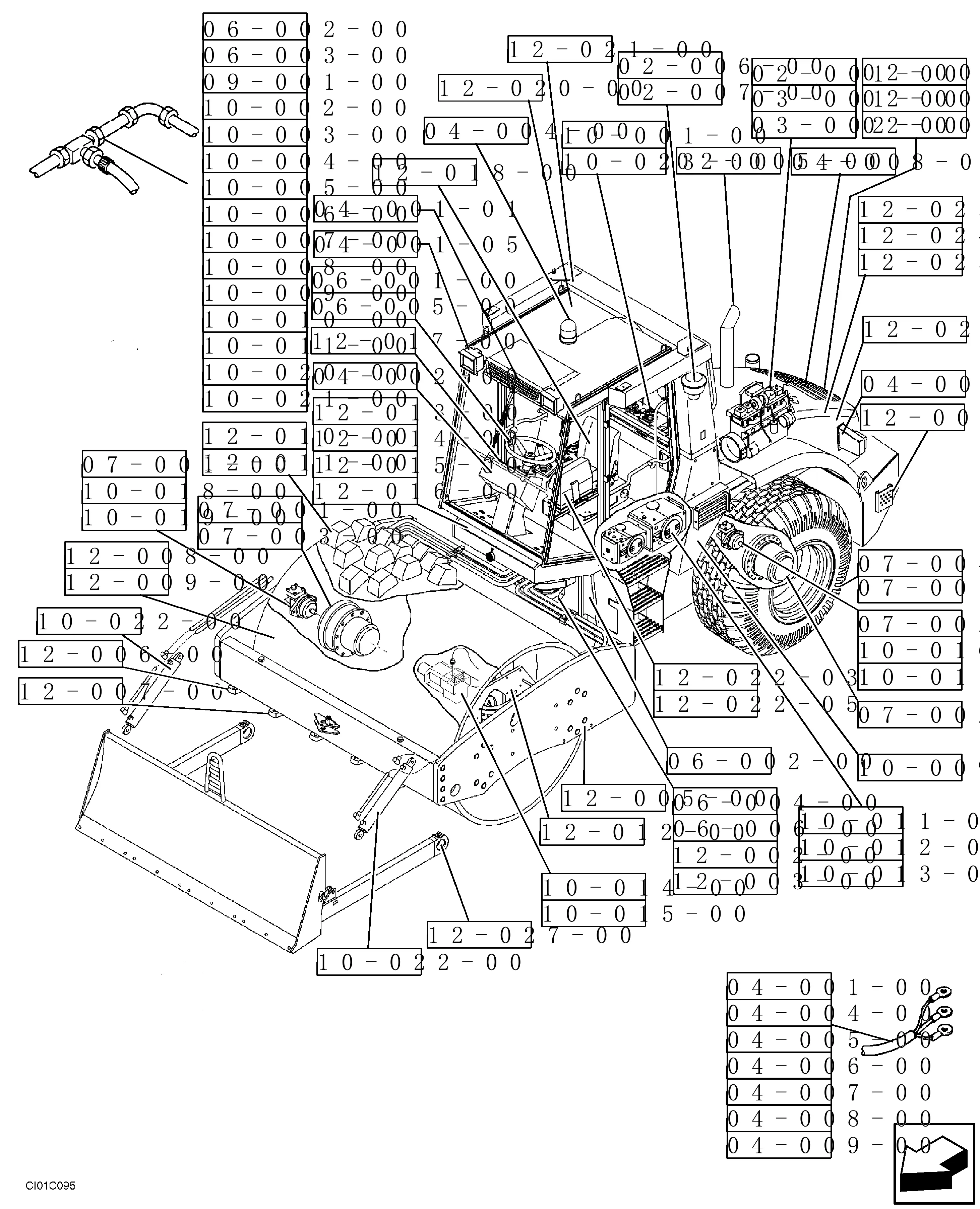 New Holland CV1500 - VIBRATORY ROLLER(07/01 - 12/05) Parts Diagrams