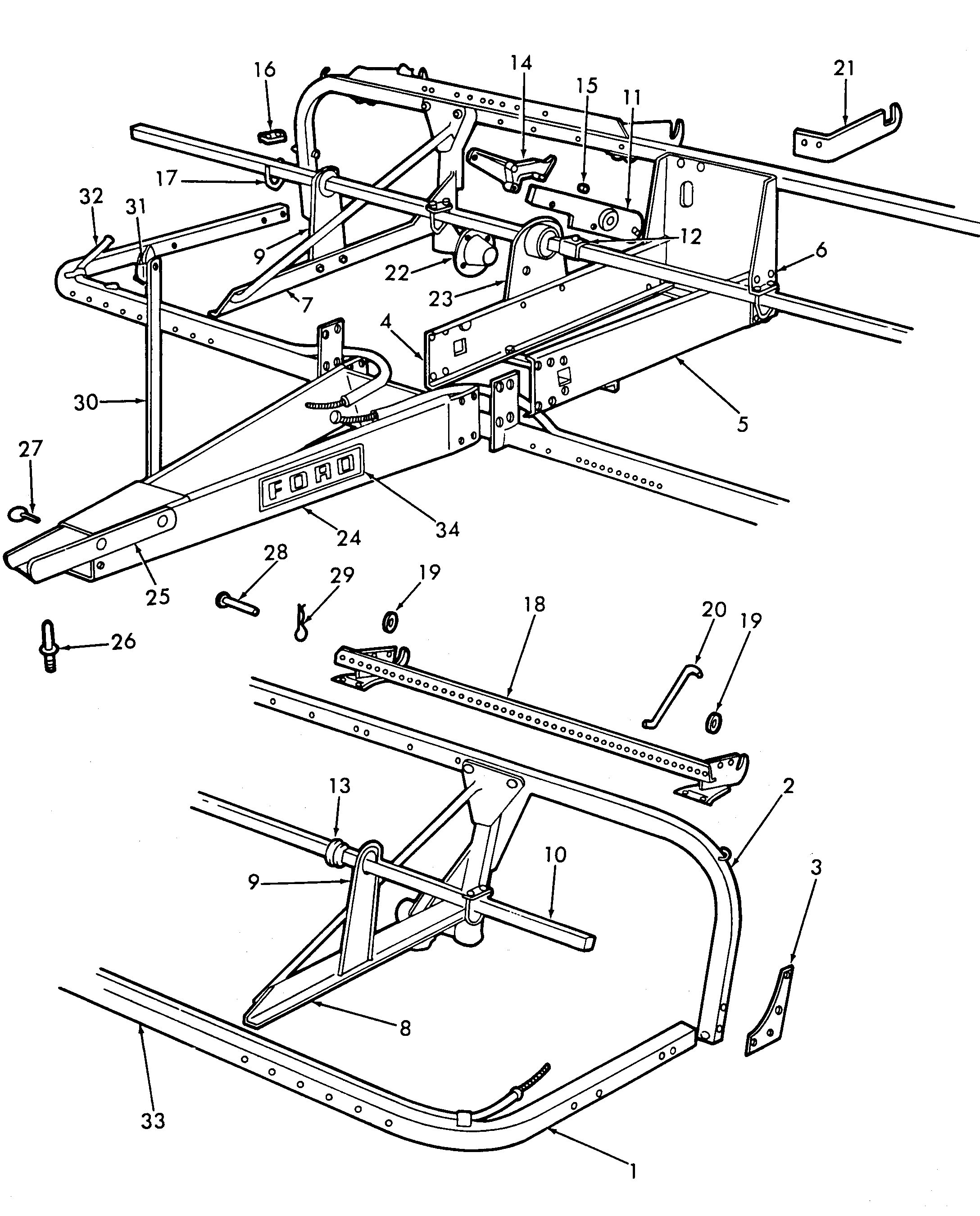 New Holland 311-SERIES - FORD 4-ROW PULL TYPE PLANTER(01/59 - 12