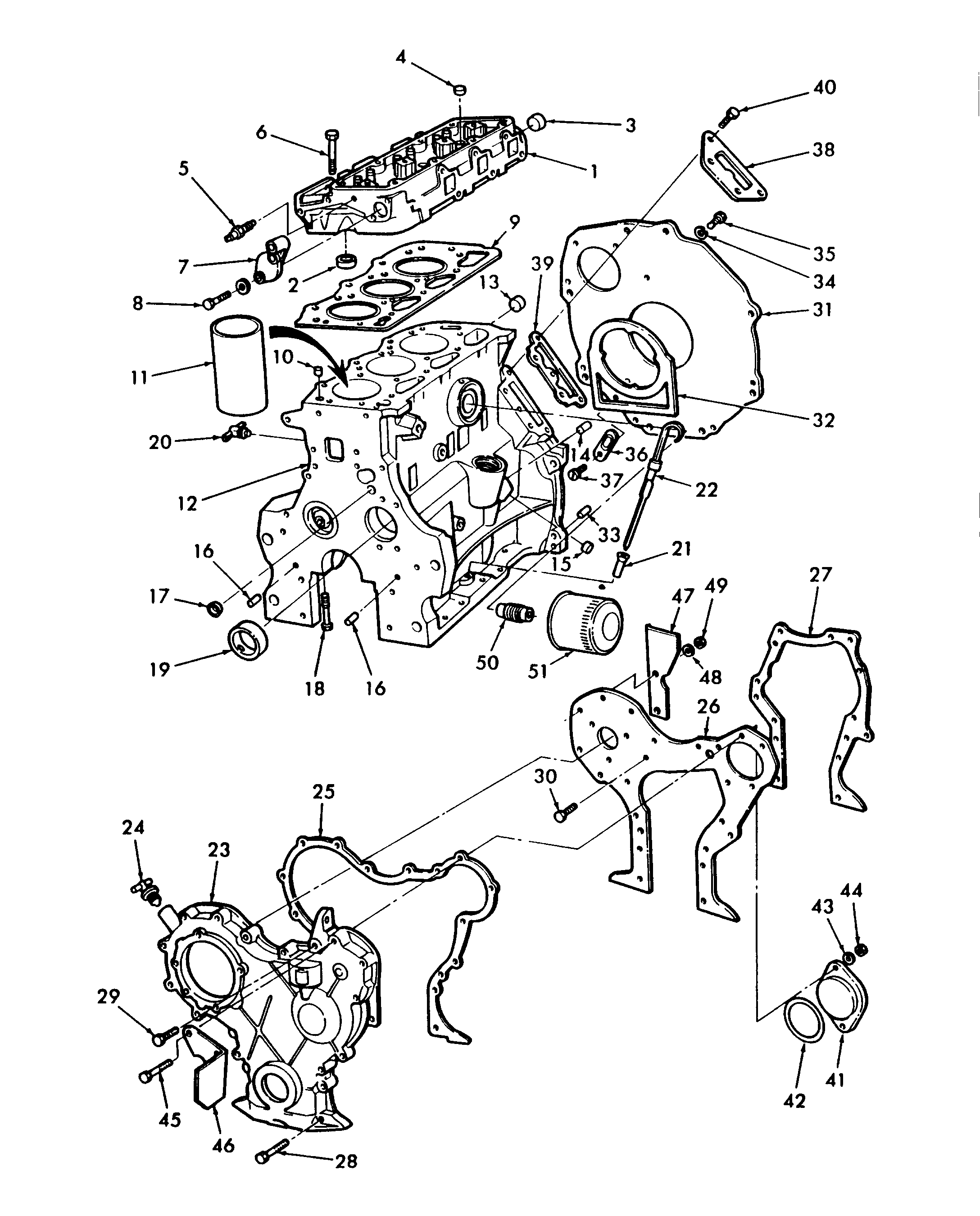 New Holland 334 - 3 CYL AG HIGHWAY TRACTOR(01/81 - 04/83) Parts Diagrams