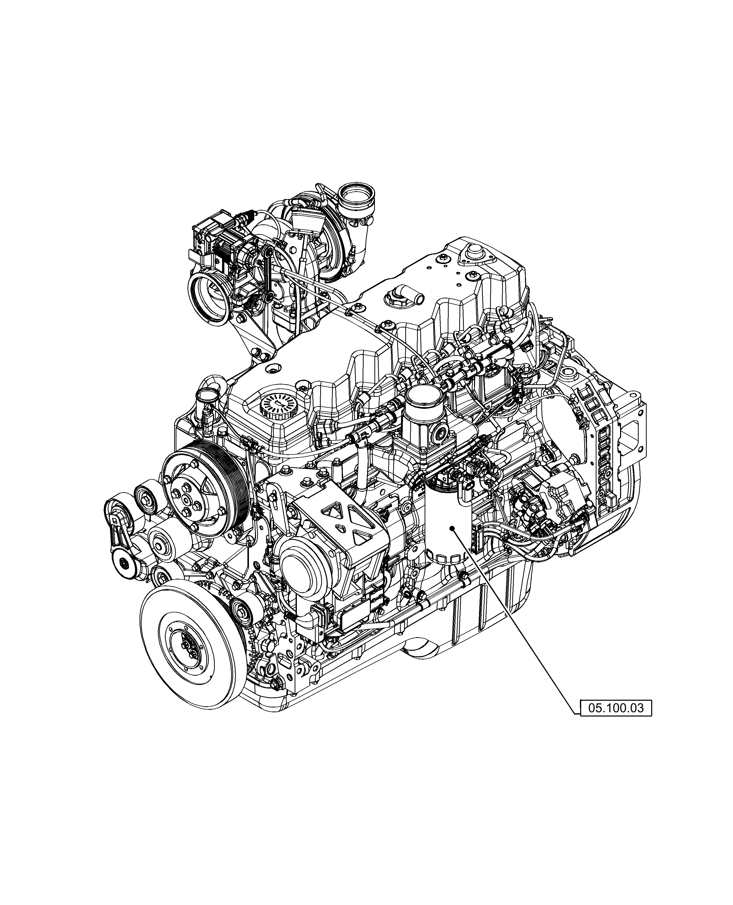 New Holland F4HFA613C E001 - ENGINE PN 5801398285 - 169KW(01