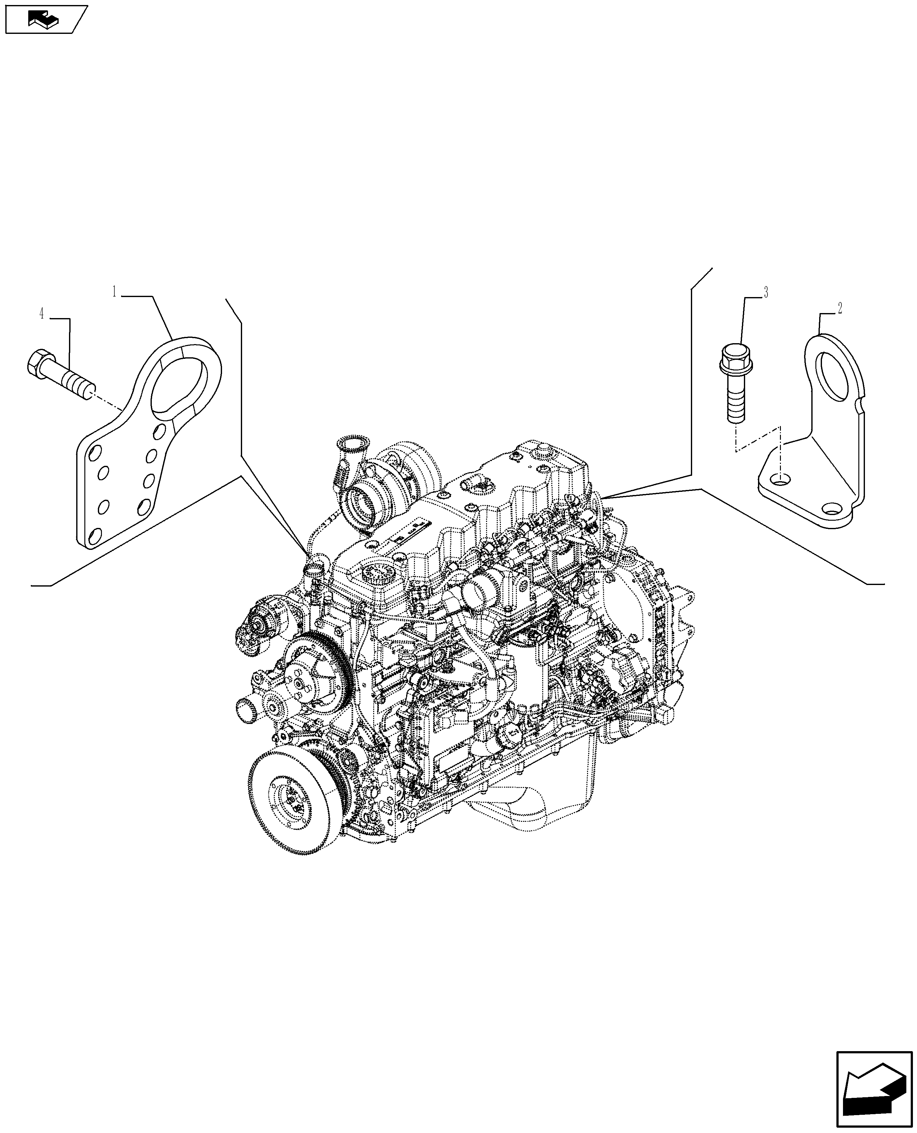 Diagram ダイアグラム ファーストール New Holland F4HFE613Y A003 - ENGINE - 5801366318 - 84264727