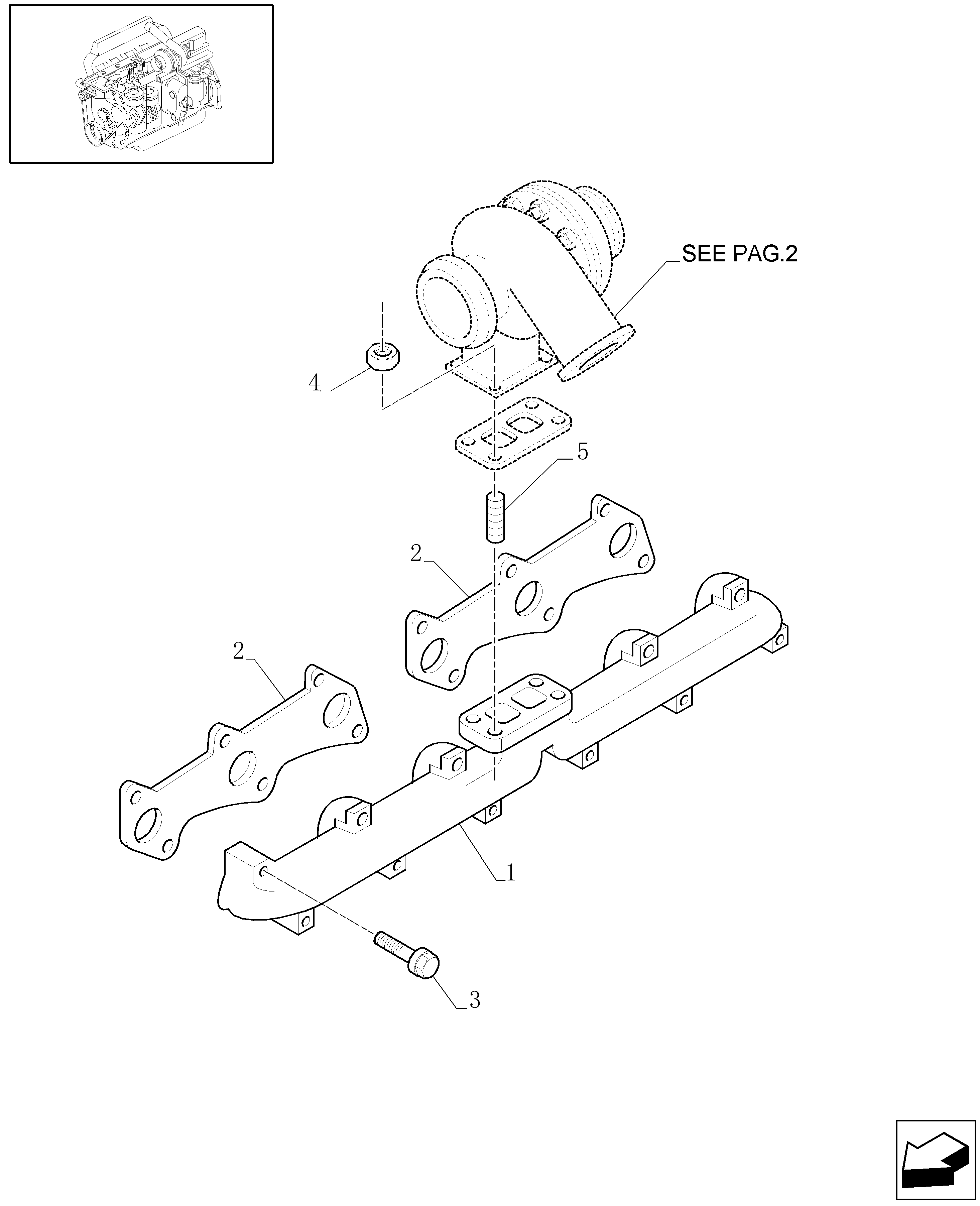 New Holland 675 TA/AA - ENGINE - 604436402 - 87801860(07/02