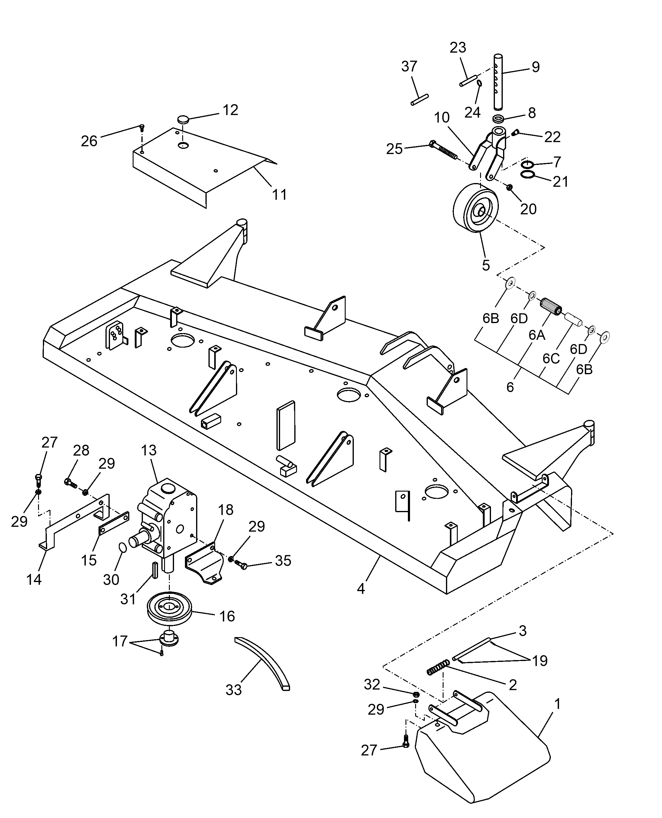 New Holland 716417016 - 914A-SERIES 60'' SIDE DISCHARGE MID-MOUNT