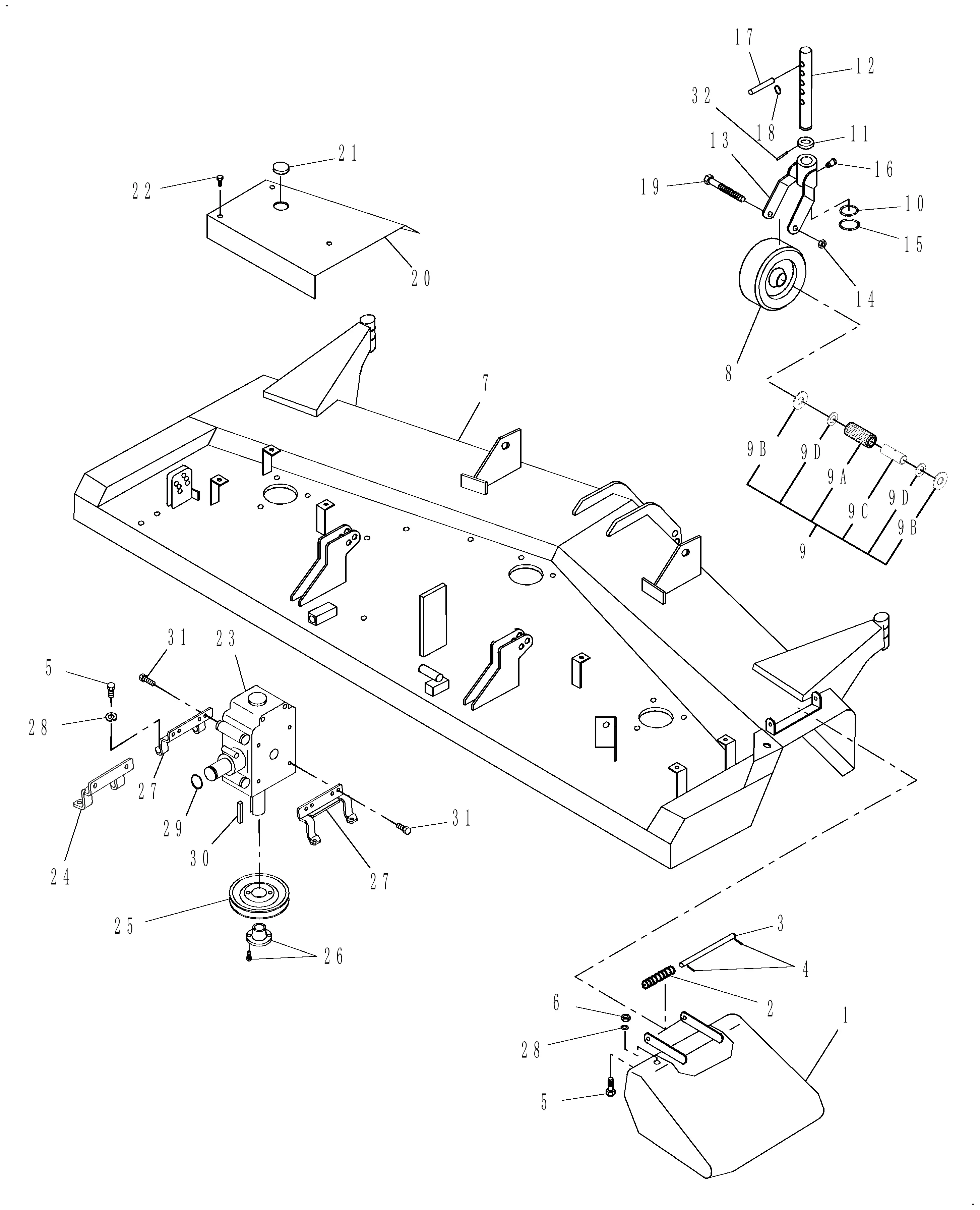 New Holland 716417026 - 914A-SERIES 60'' SIDE DISCHARGE MID-MOUNT