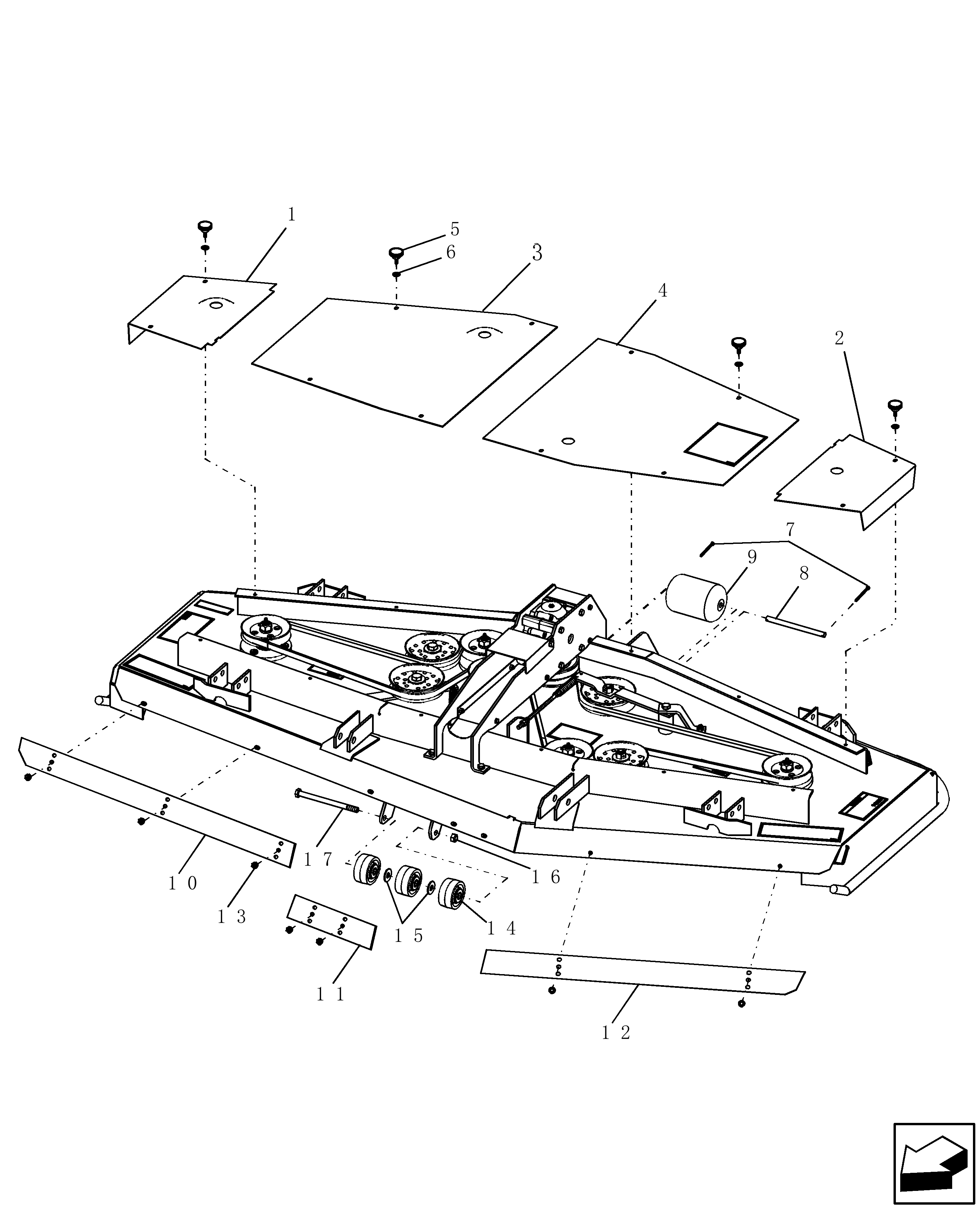 New Holland 716542016 - 72'' REAR DISCHARGE MULCHING MOWER(11/96