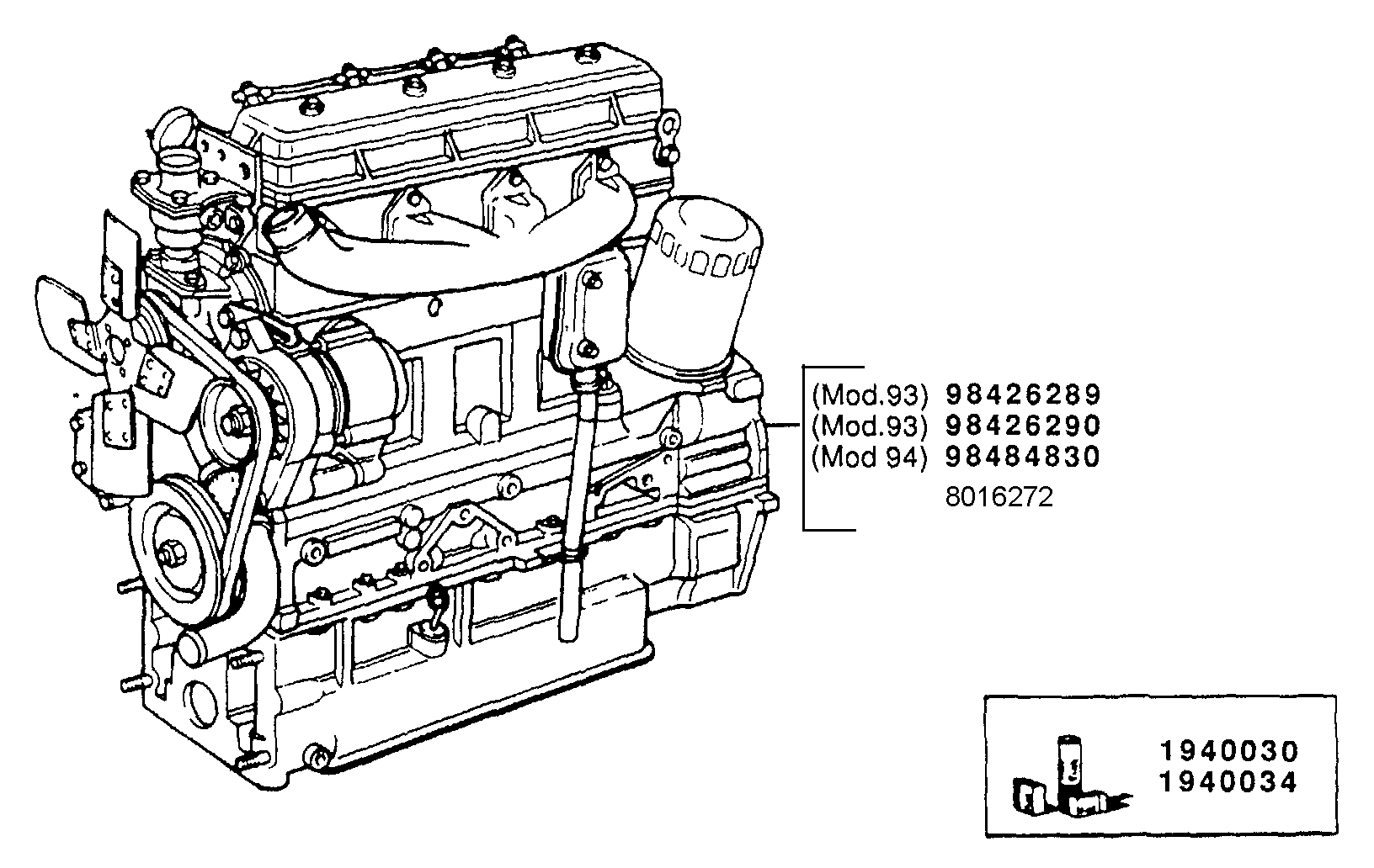 New Holland 72-93 - FIAT TRACTOR(01/93 - 12/95) Parts Diagrams