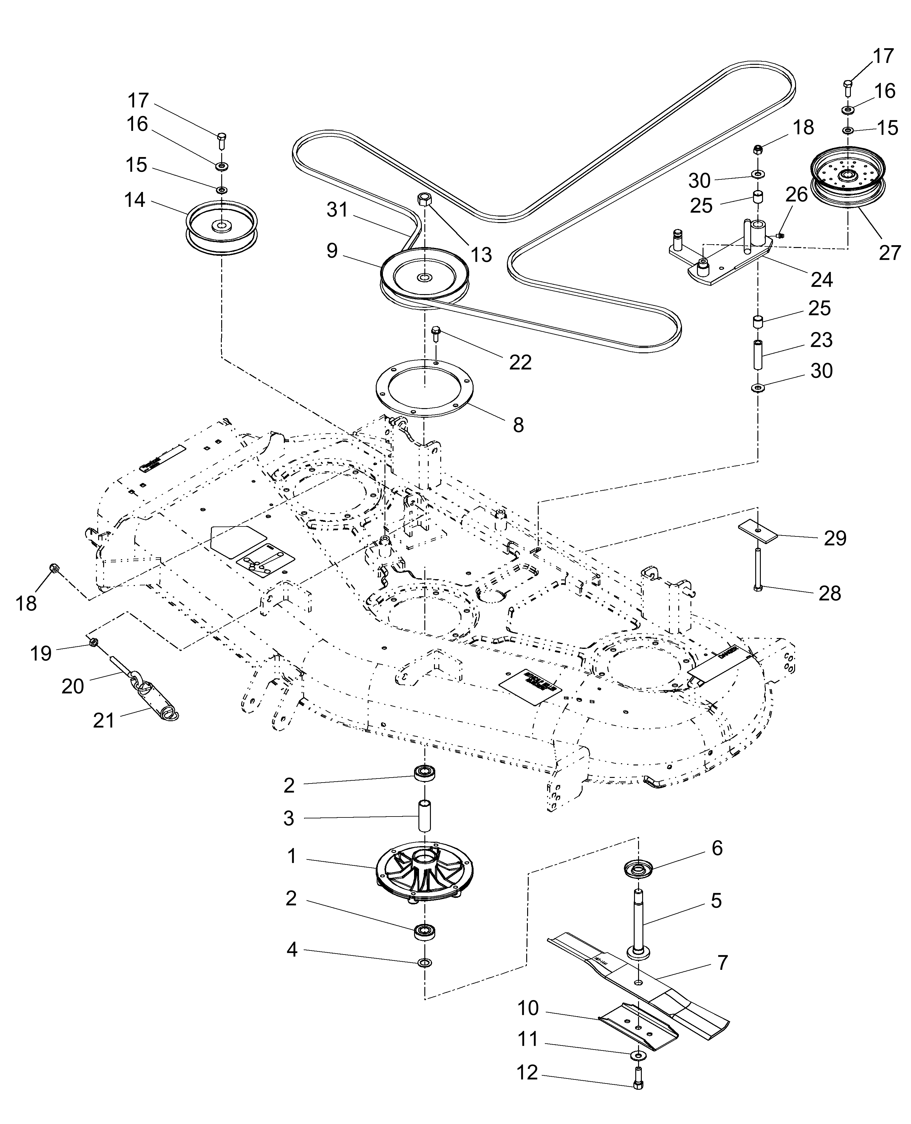 New Holland 725058016 - MZ19H 19HP ZERO TURN RADIUS MOWER(01/06