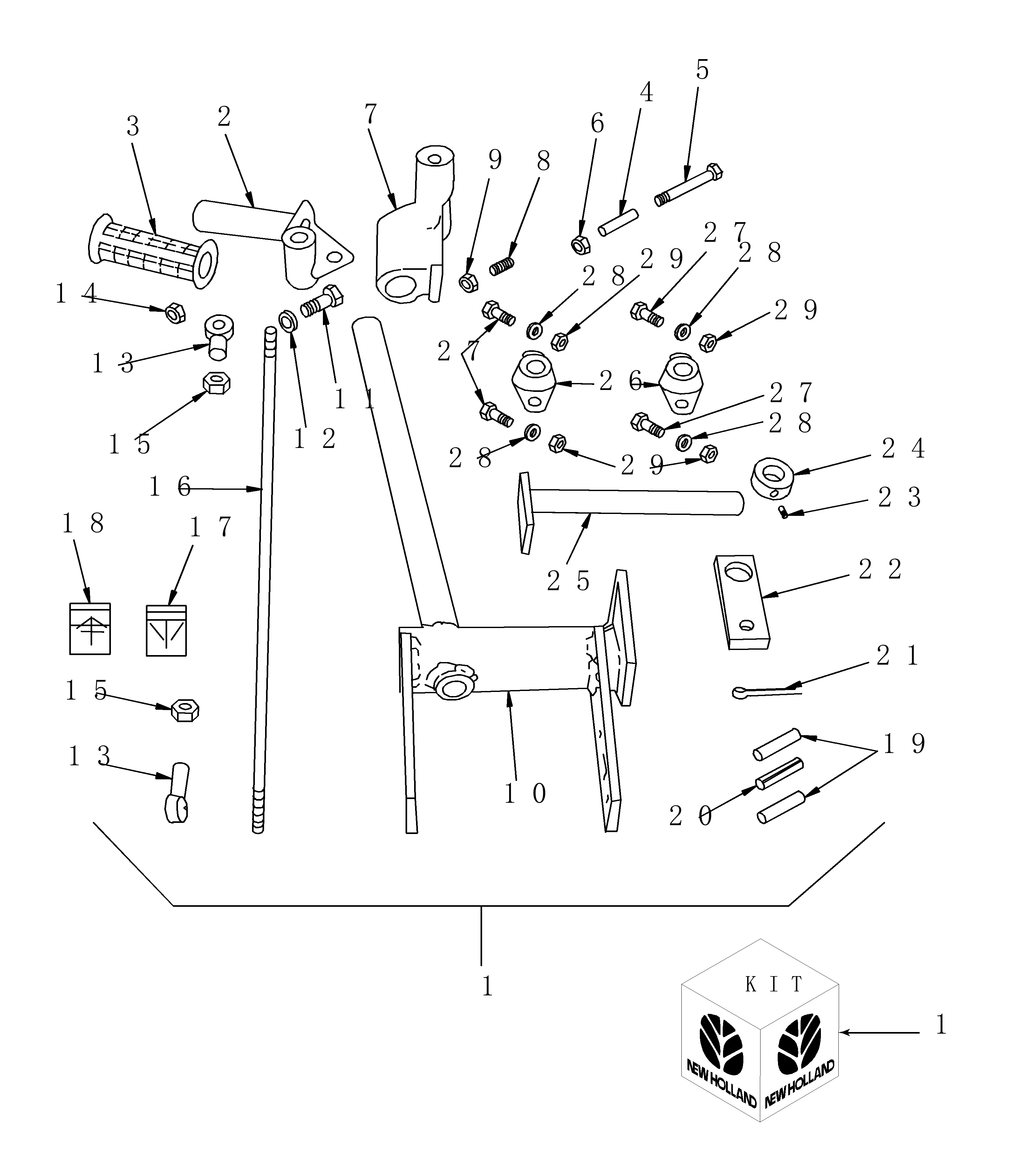 New Holland L865 - SKID STEER LOADER(10/94 - 09/99) Parts Diagrams