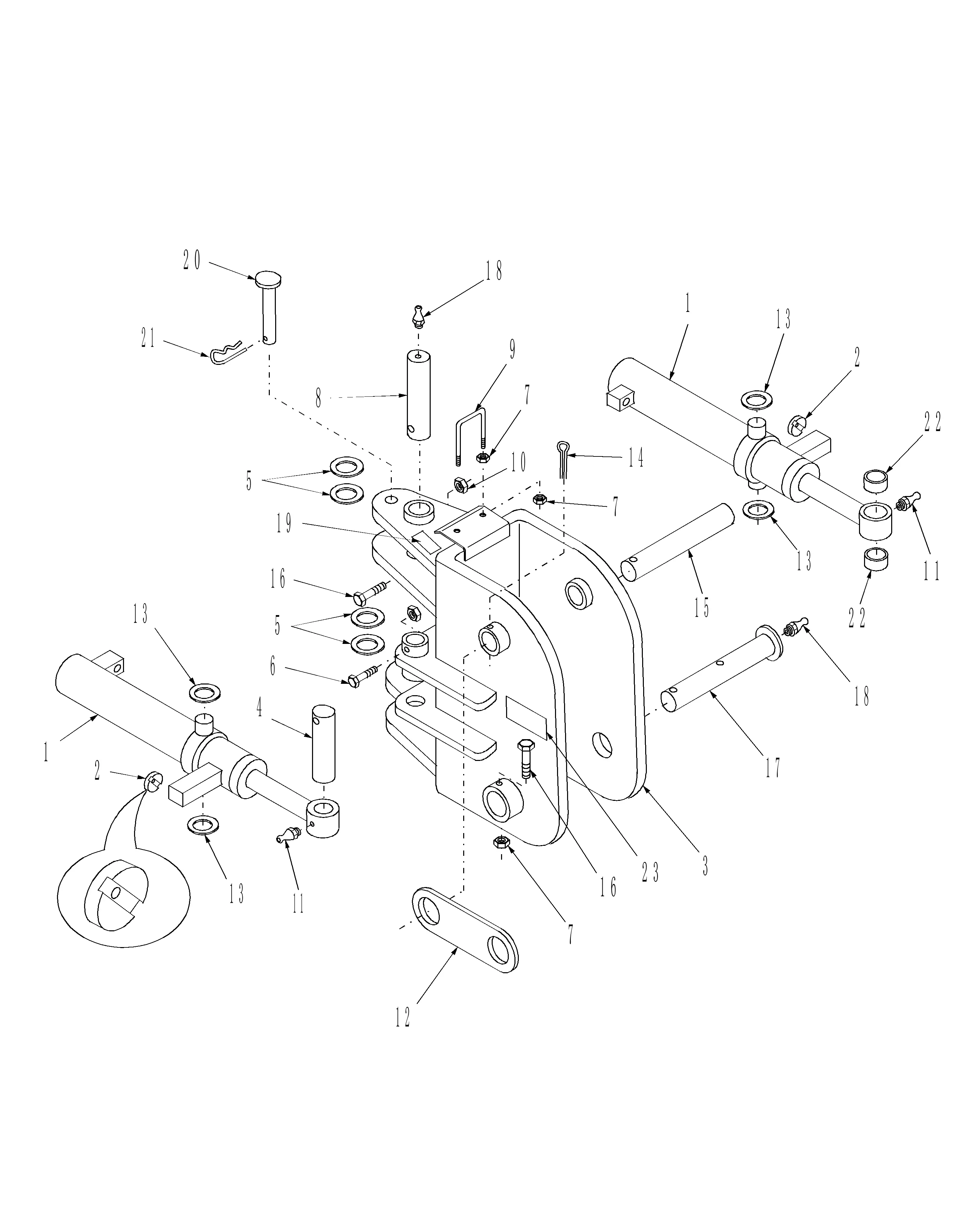 New Holland 757C - BACKHOE(10/96 - 12/07) Parts Diagrams