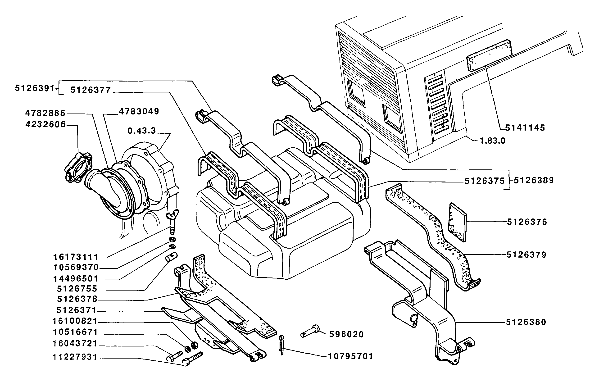 New Holland 80-66 - FIAT TRACTOR(06/84 - 12/92) Parts Diagrams