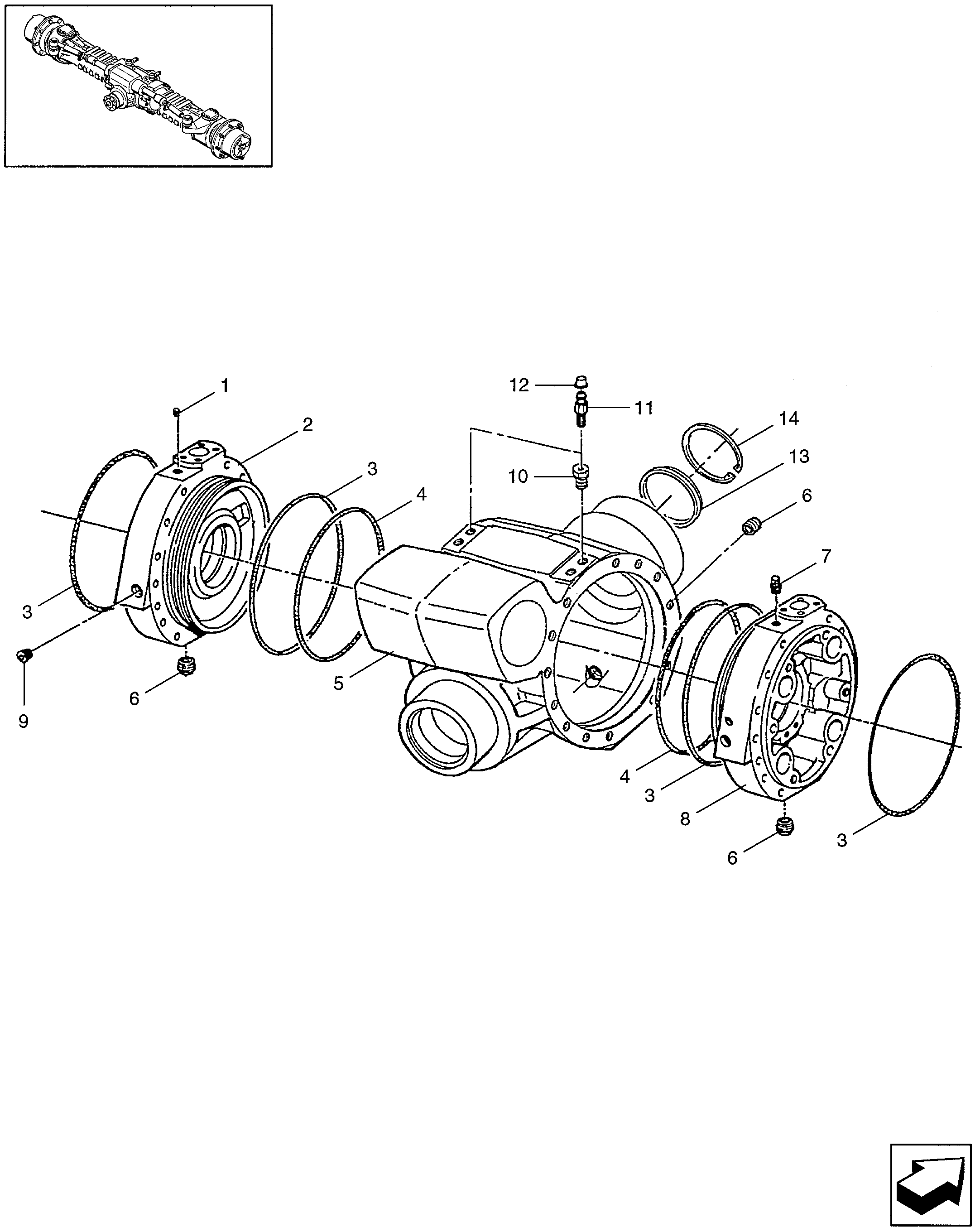New Holland LM840 - TELEHANDLER(07/99 - 12/99) Parts Diagrams