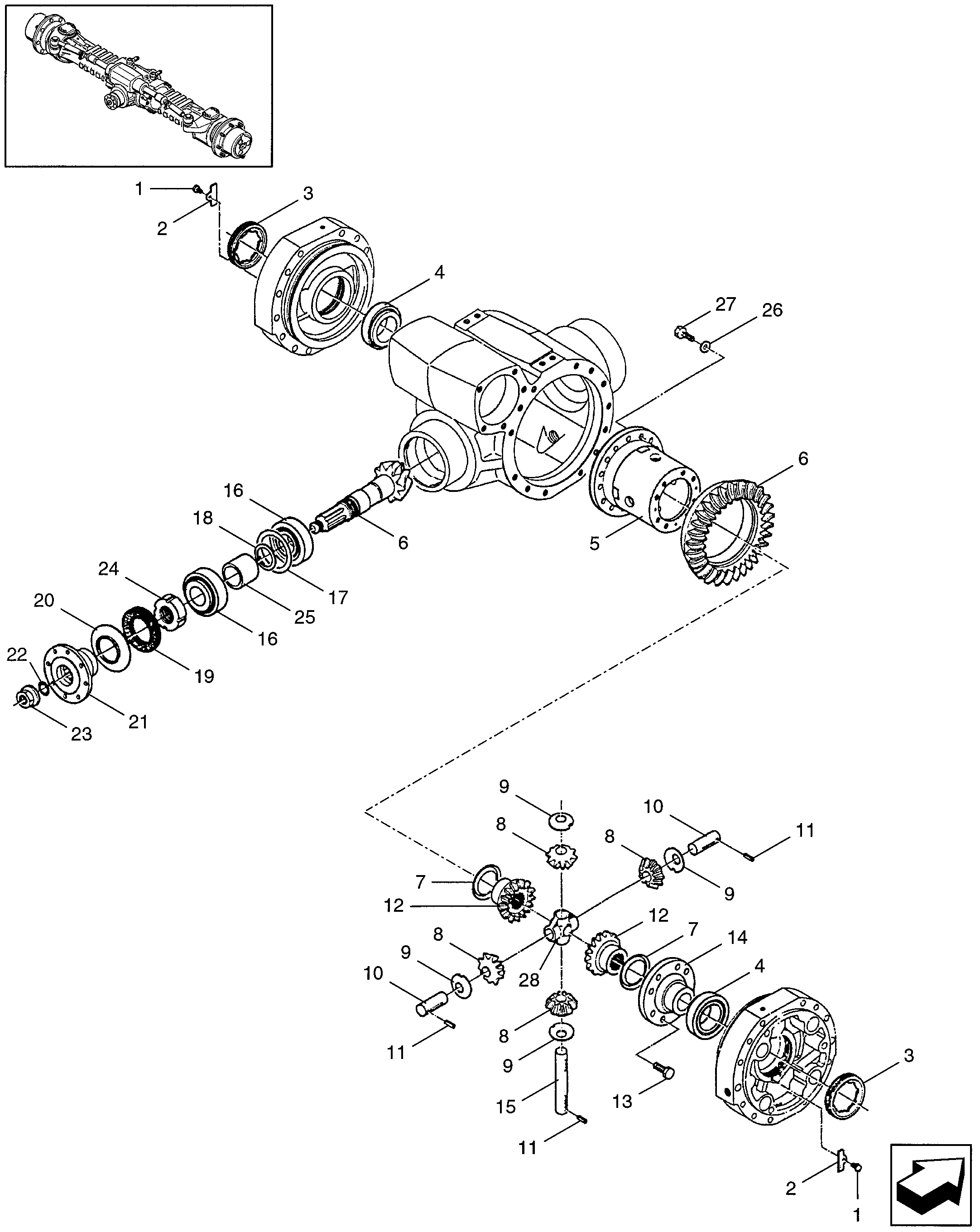 New Holland LM840 - TELEHANDLER(07/99 - 12/99) Parts Diagrams