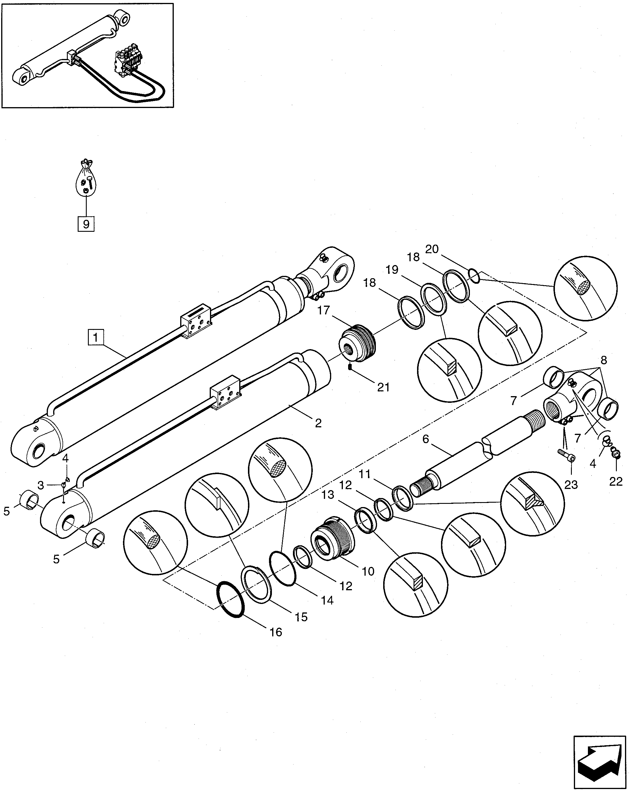 New Holland LM840 - TELEHANDLER(07/99 - 12/99) Parts Diagrams