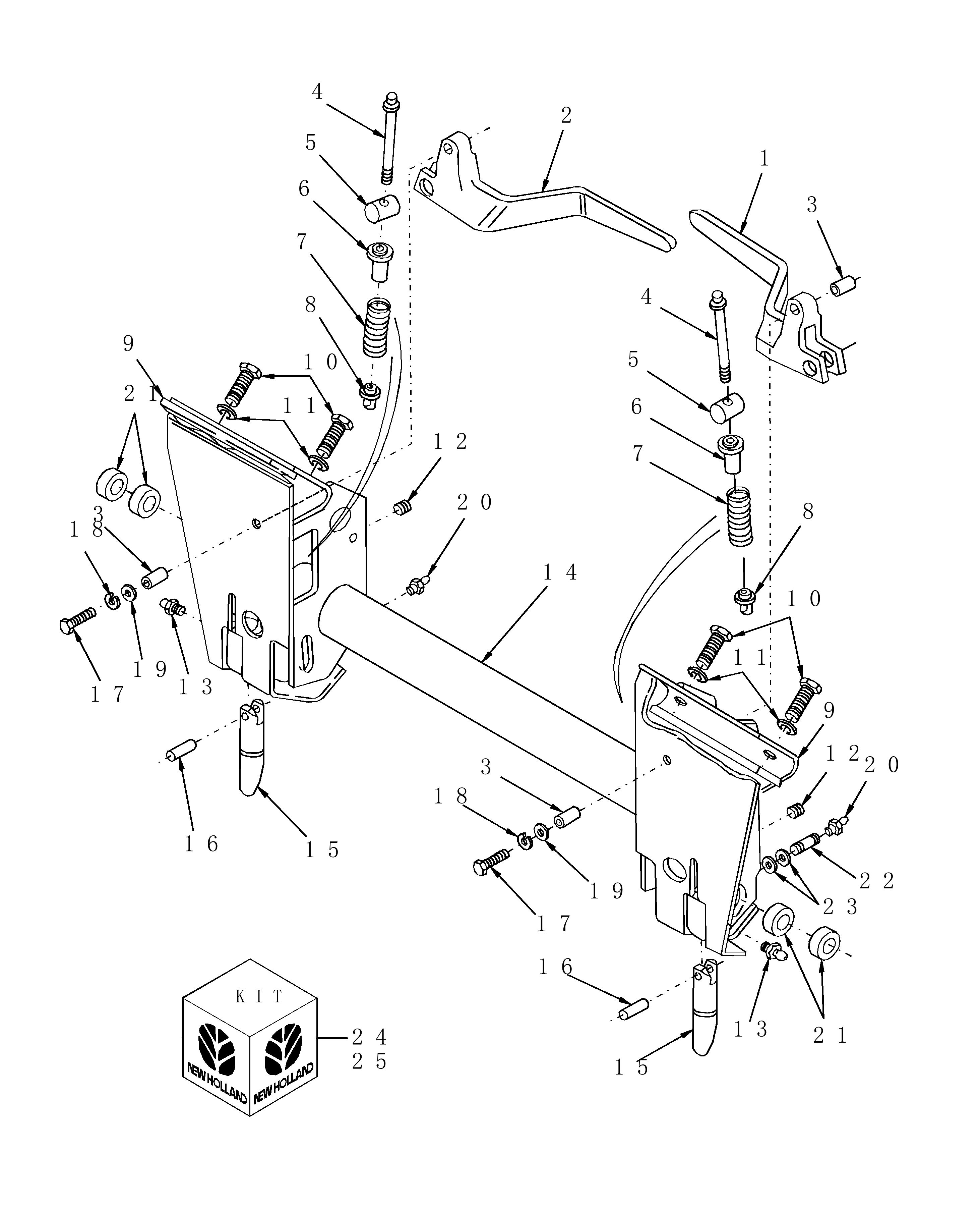 New Holland LX565 - SKID STEER LOADER(01/94 - 09/99) Parts Diagrams