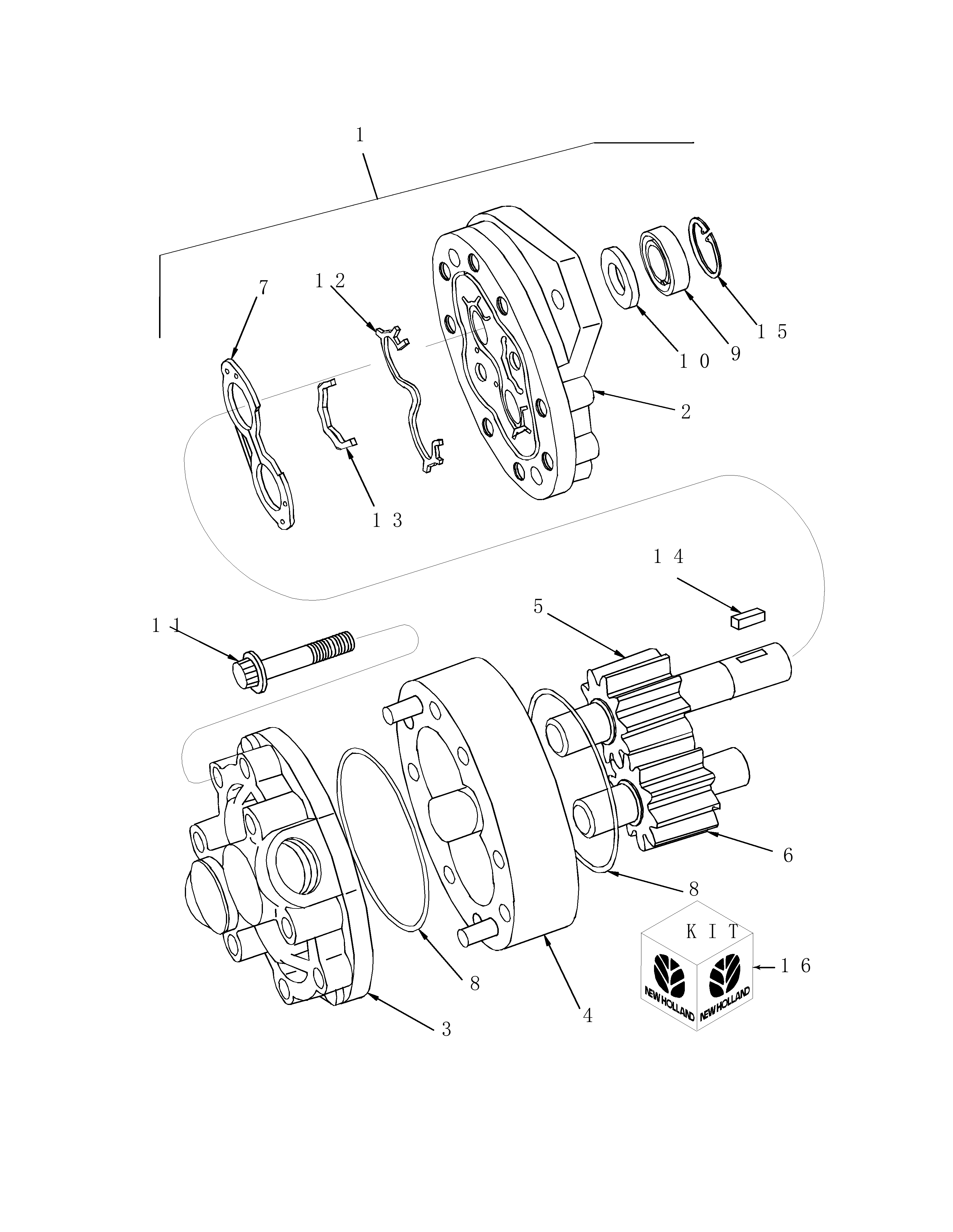 New Holland LX665 - SKID STEER LOADER(01/94 - 09/99) Parts Diagrams