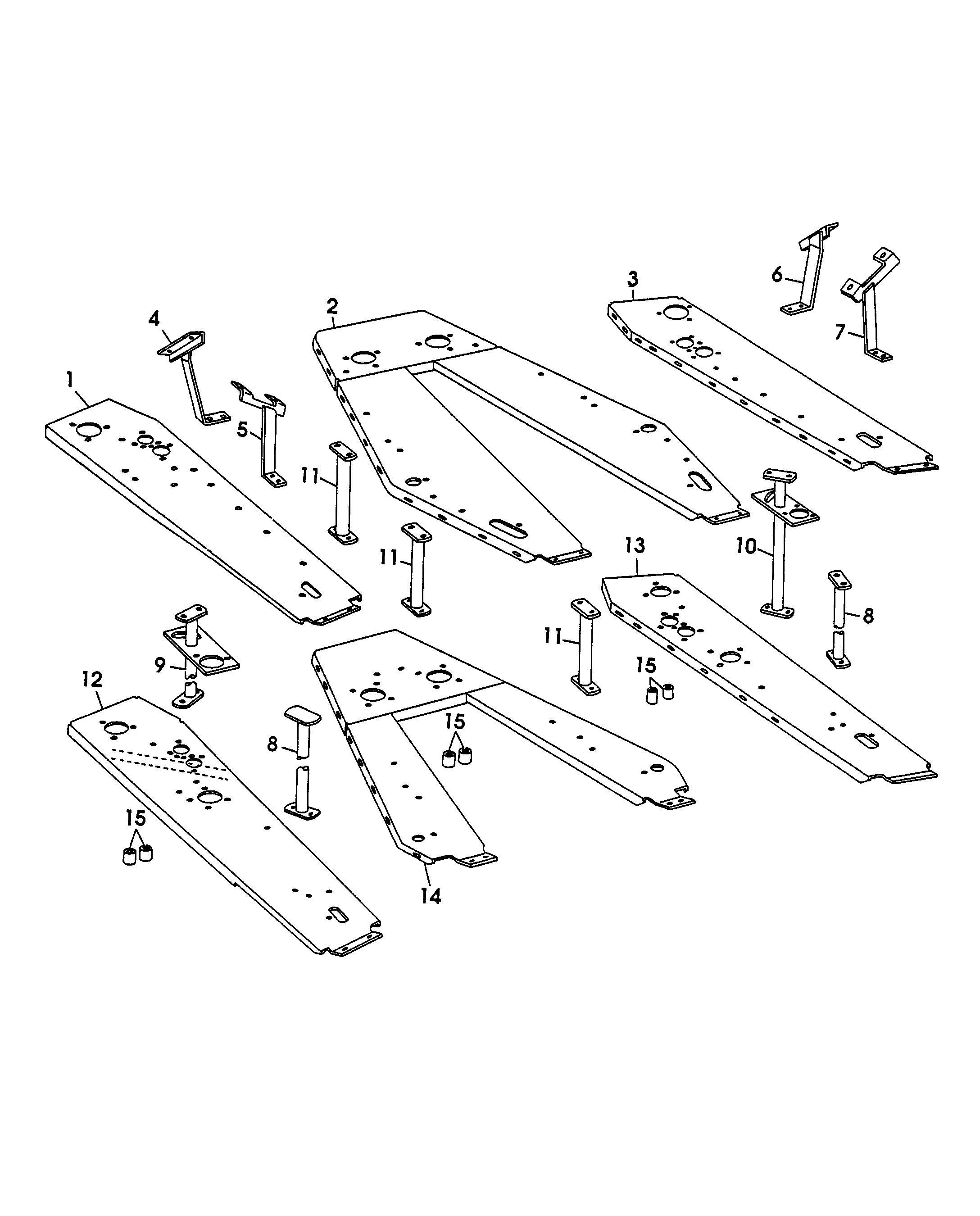 New Holland 842 - NH 2 ROW CROP UNIT(07/60 - 12/69) Parts Diagrams