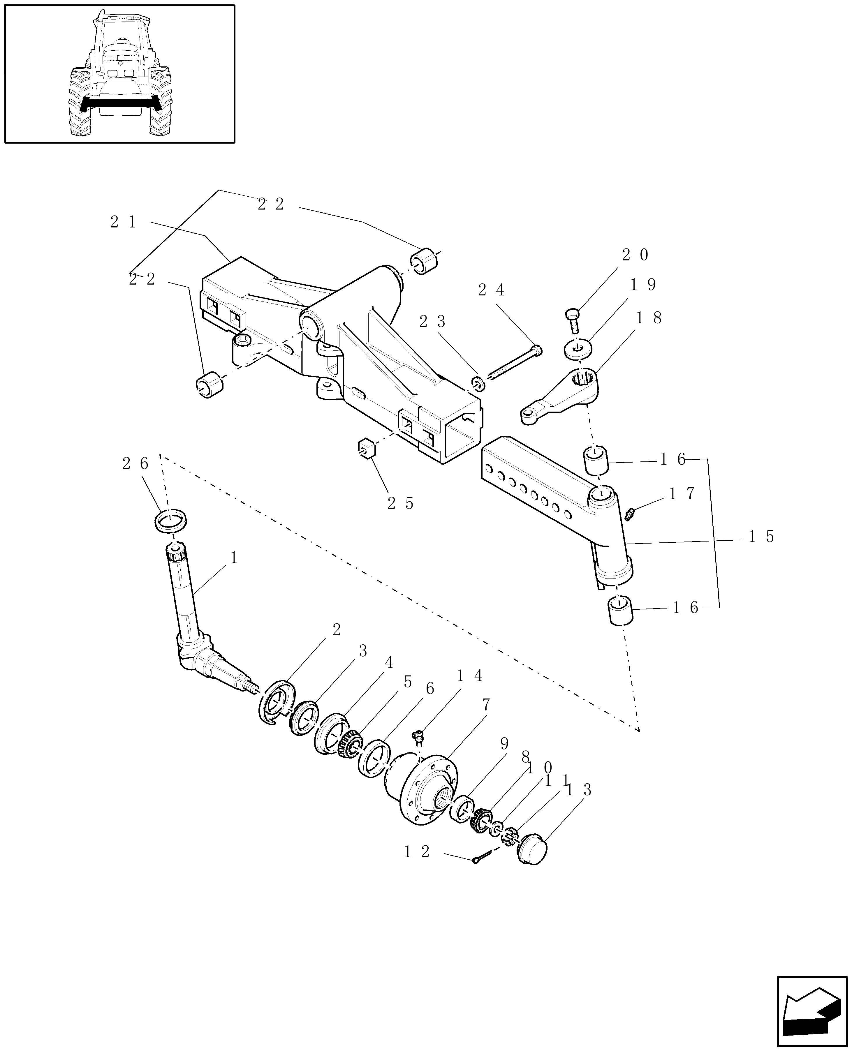 New Holland 8970A - 6 CYL AG TRACTOR(02/01 - 12/03) Parts Diagrams