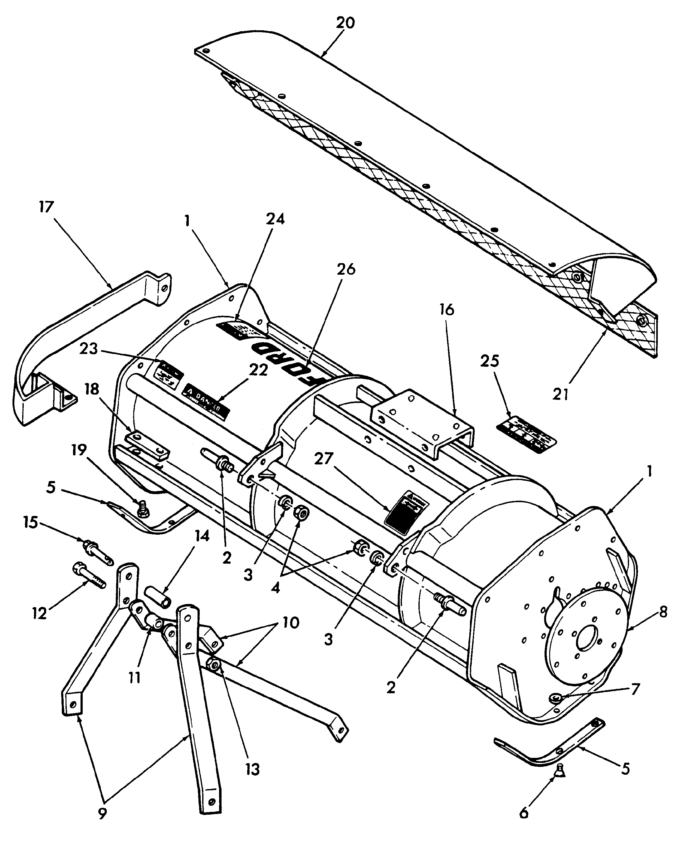 New Holland 917-SERIES - FORD FLAIL MOWER(03/73 - 12/86