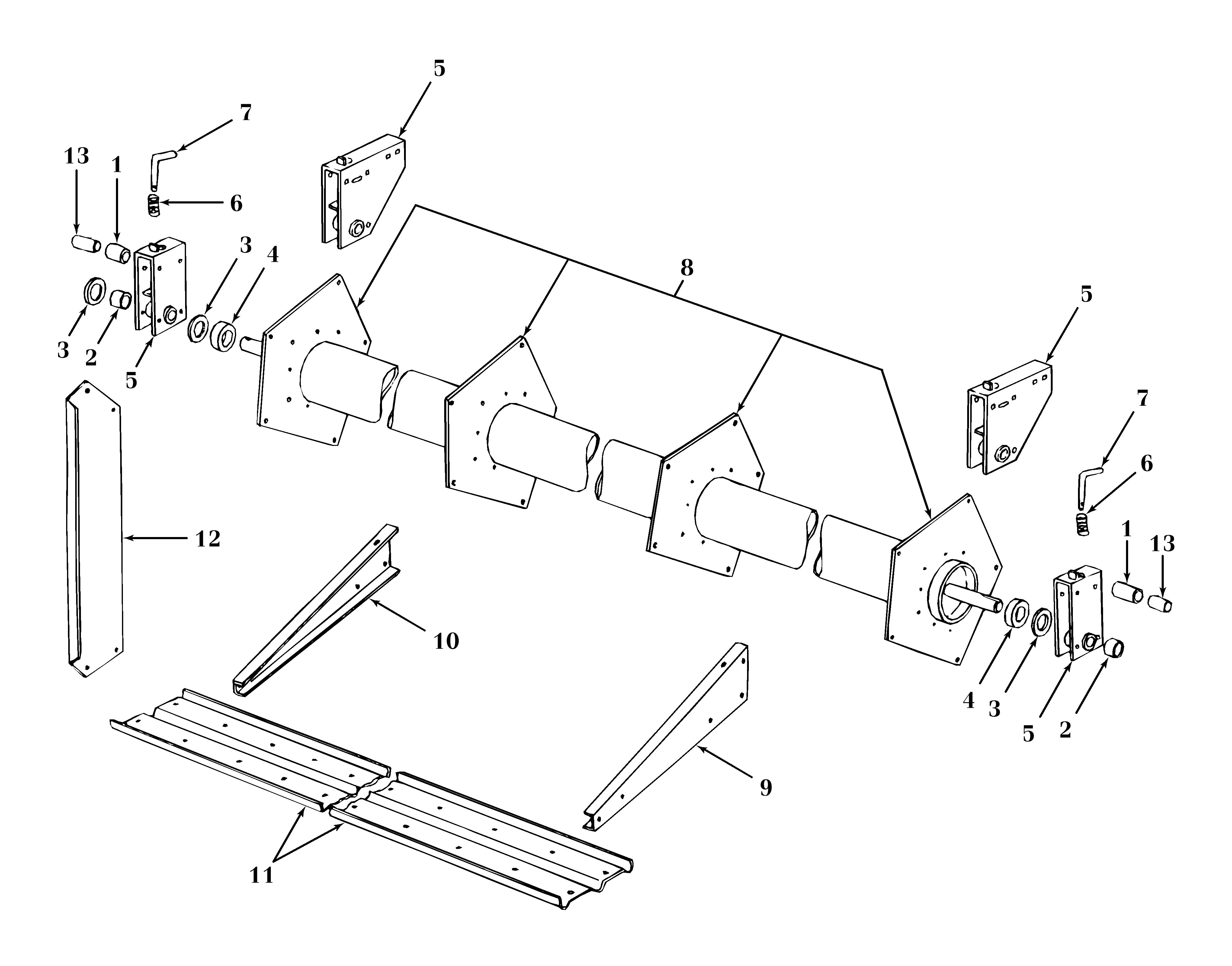 New Holland 971 - NH RIGID GRAIN HEAD(07/84 - 12/01) Parts Diagrams