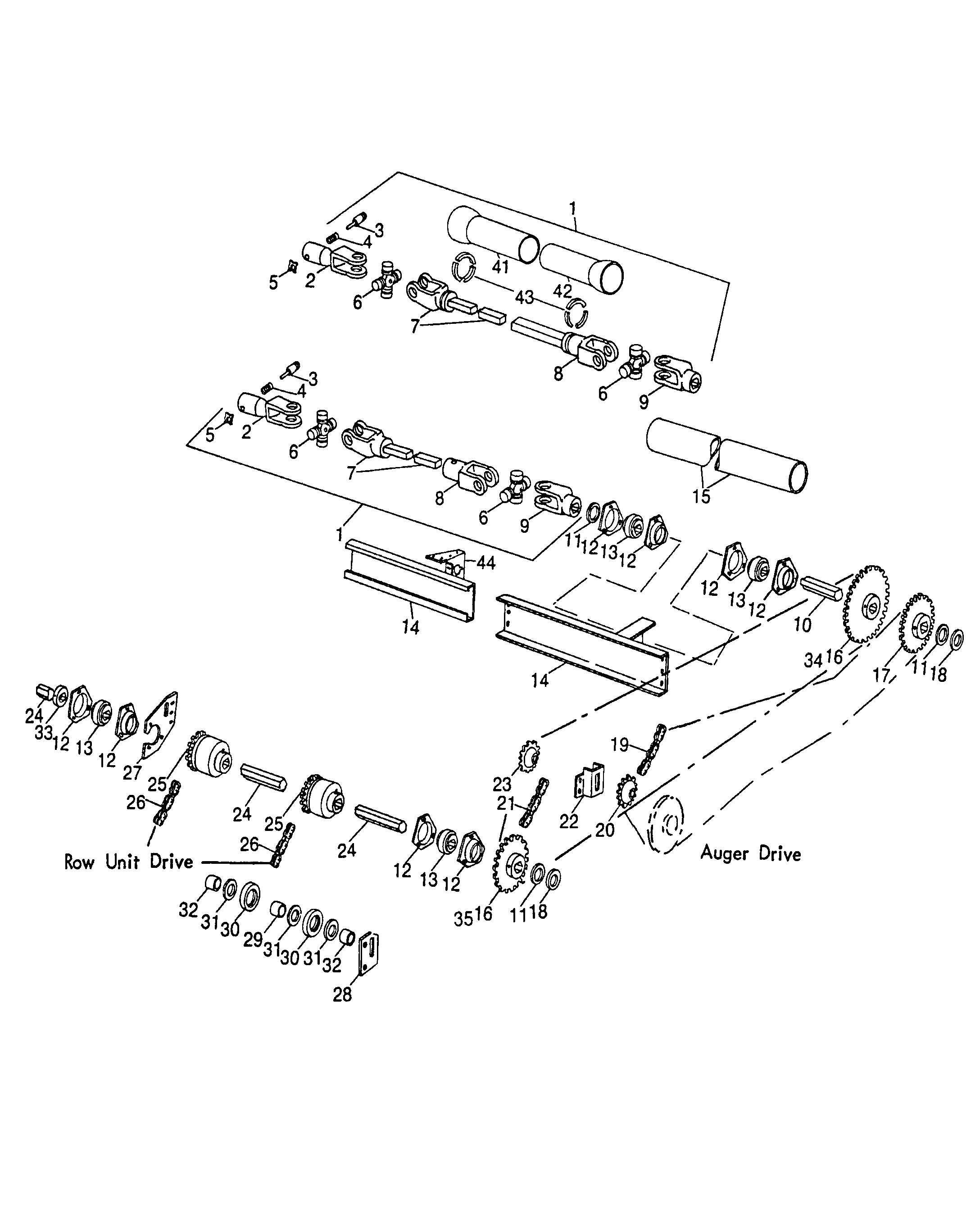 New Holland 974N4 - NH 4-ROW NARROW CORN HEAD(07/80 - 04/97