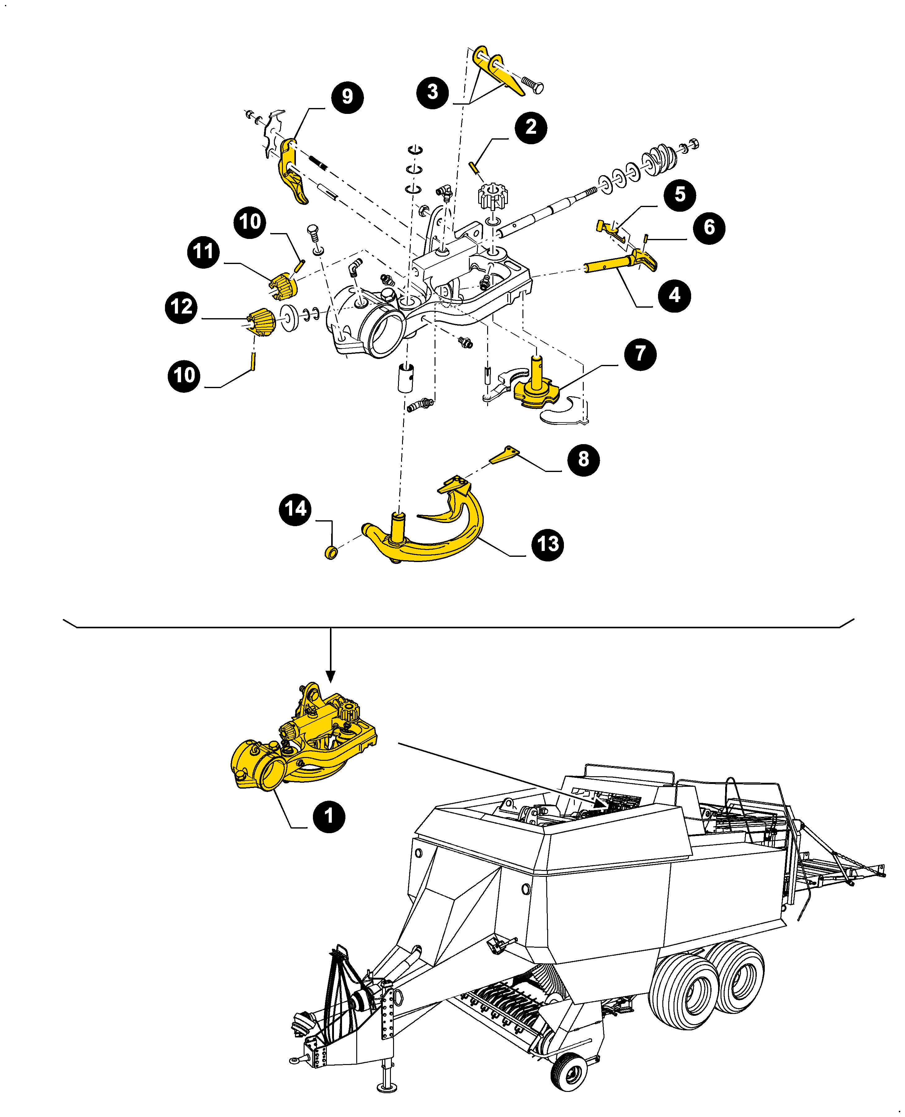New Holland BB940A Rotor Cutter Baler