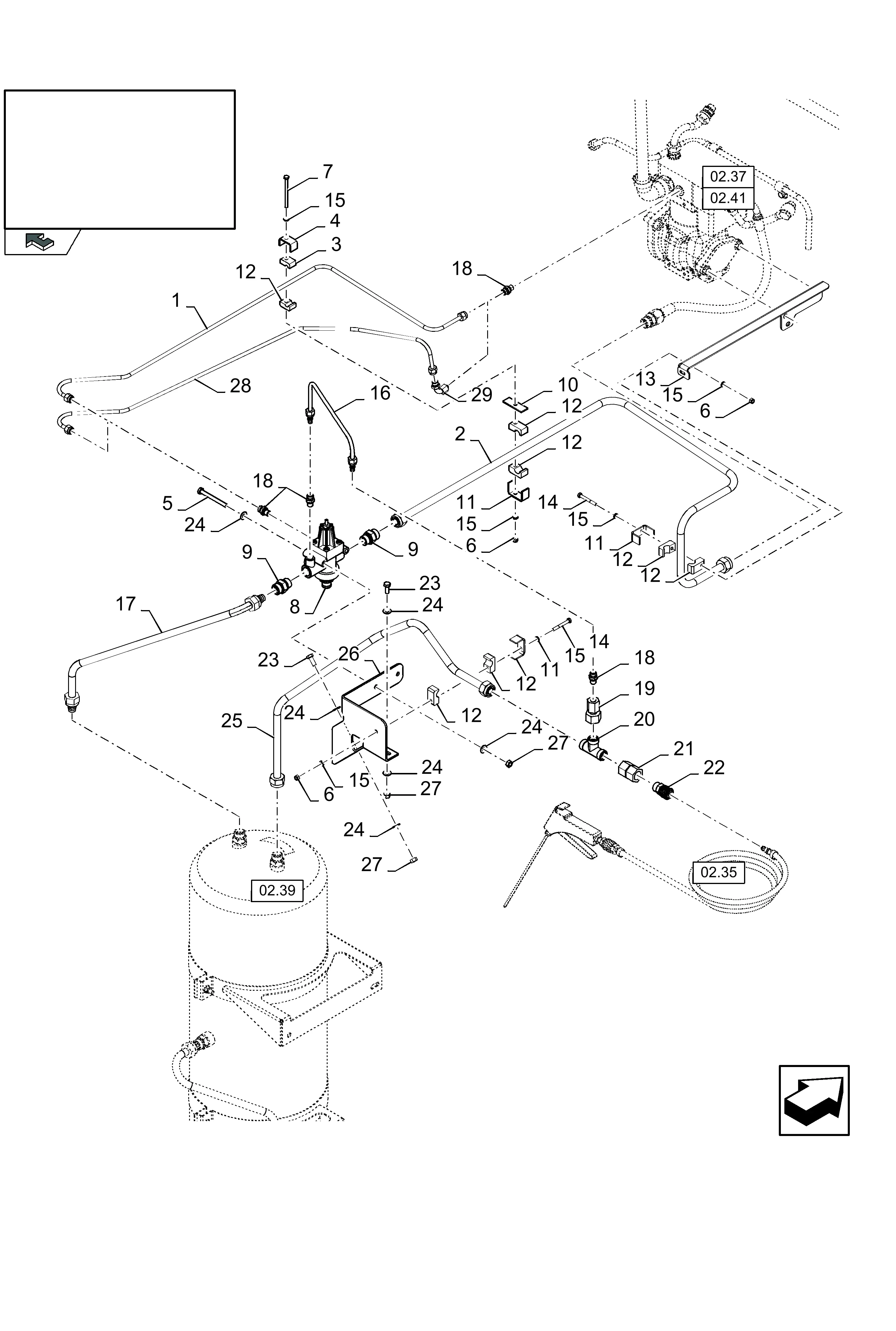 New Holland CX8070 - C781, COMBINE(01/06 - 04/11) Parts Diagrams