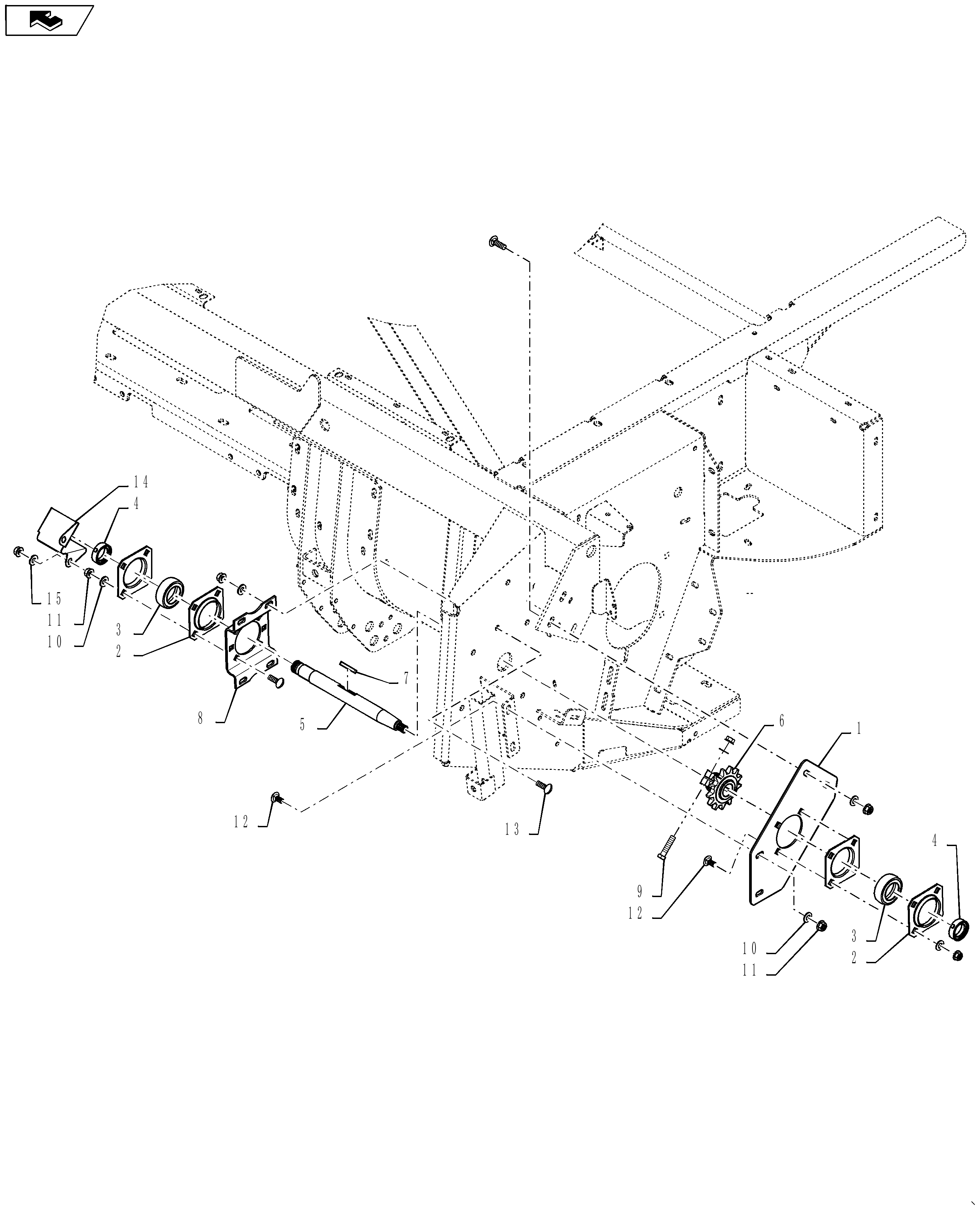 New Holland DURABINE 416 - DISC HEAD(02/11 - ) Parts Diagrams